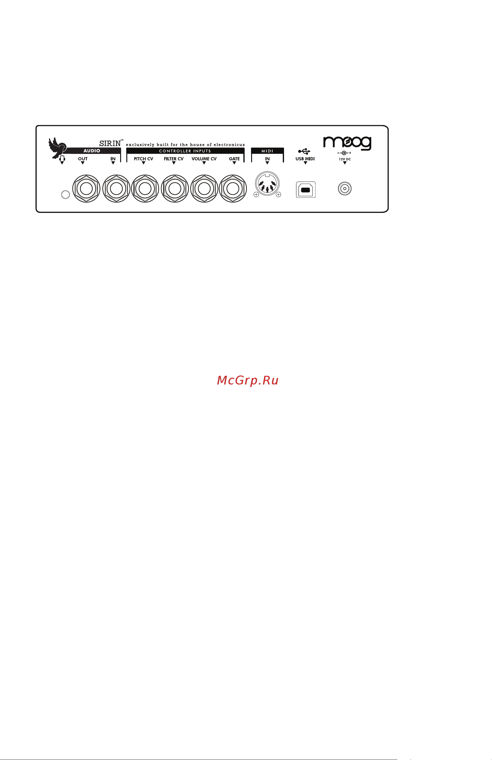 MOOG Sirin [20/30] Output panel