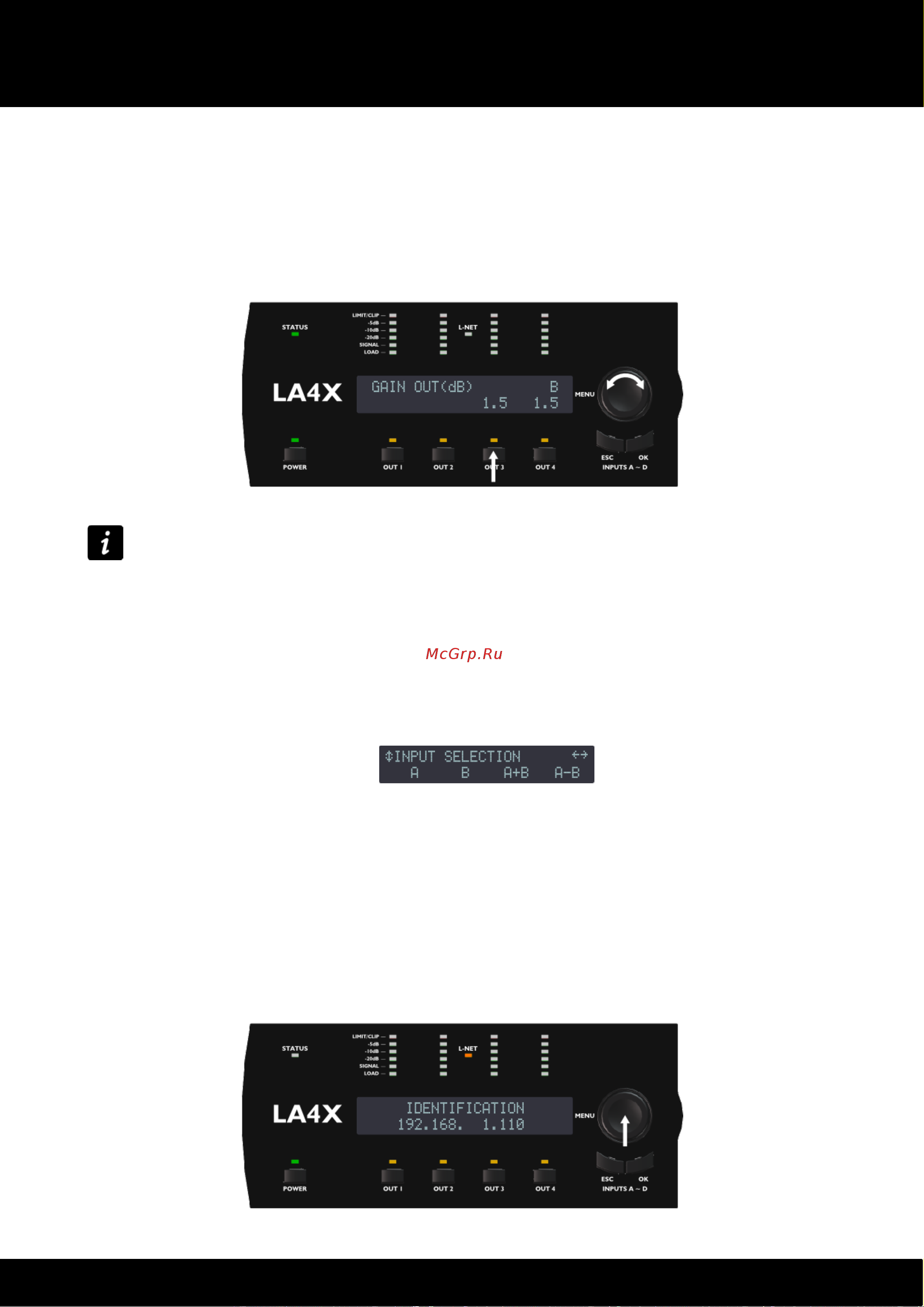 L-ACOUSTICS LA4X [26/47] La4x amplified controller