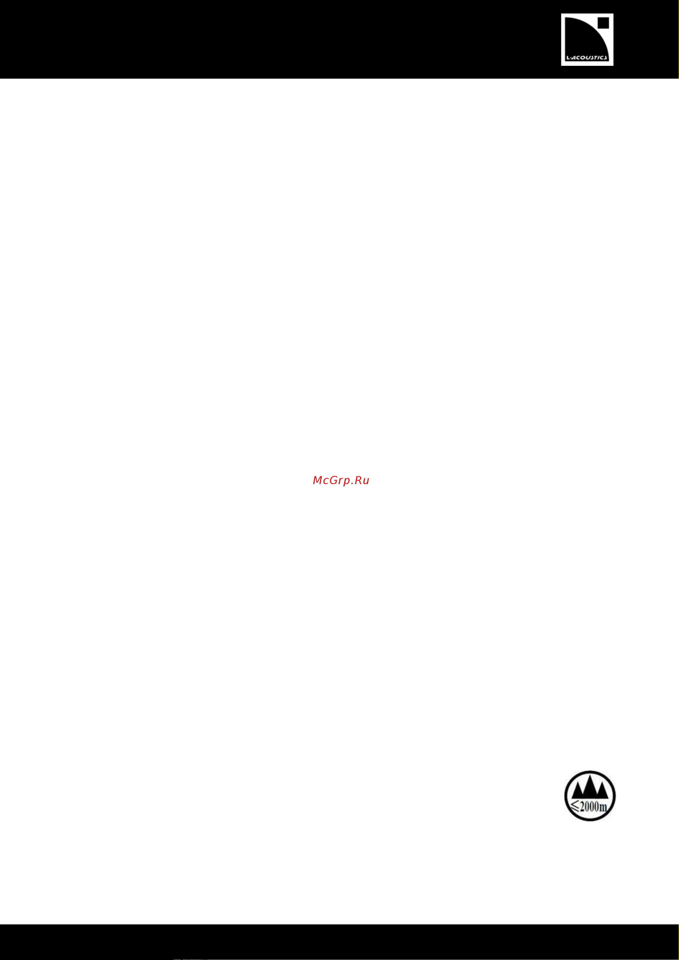 L-ACOUSTICS LA4X [3/47] Additional important safety instructions