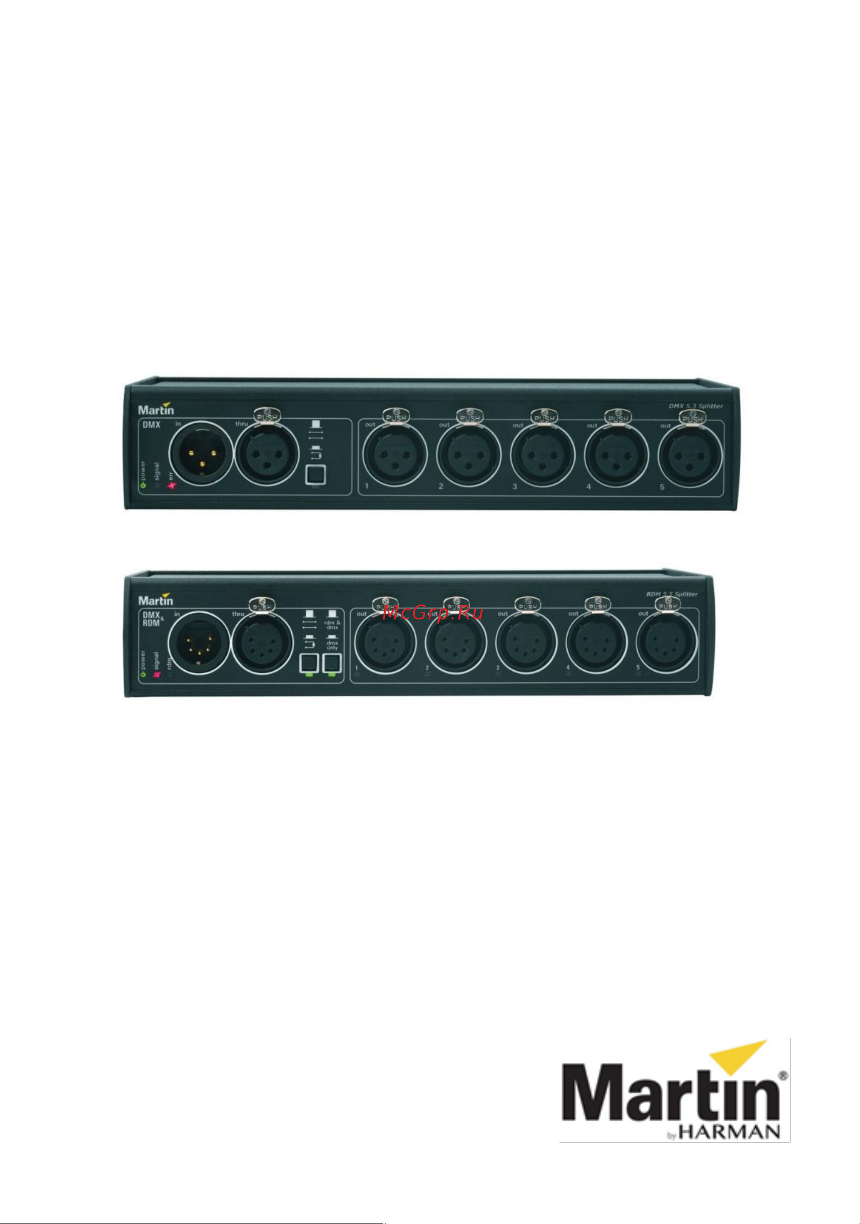 MARTIN RDM 5.5 Splitter Руководство по эксплуатации онлайн