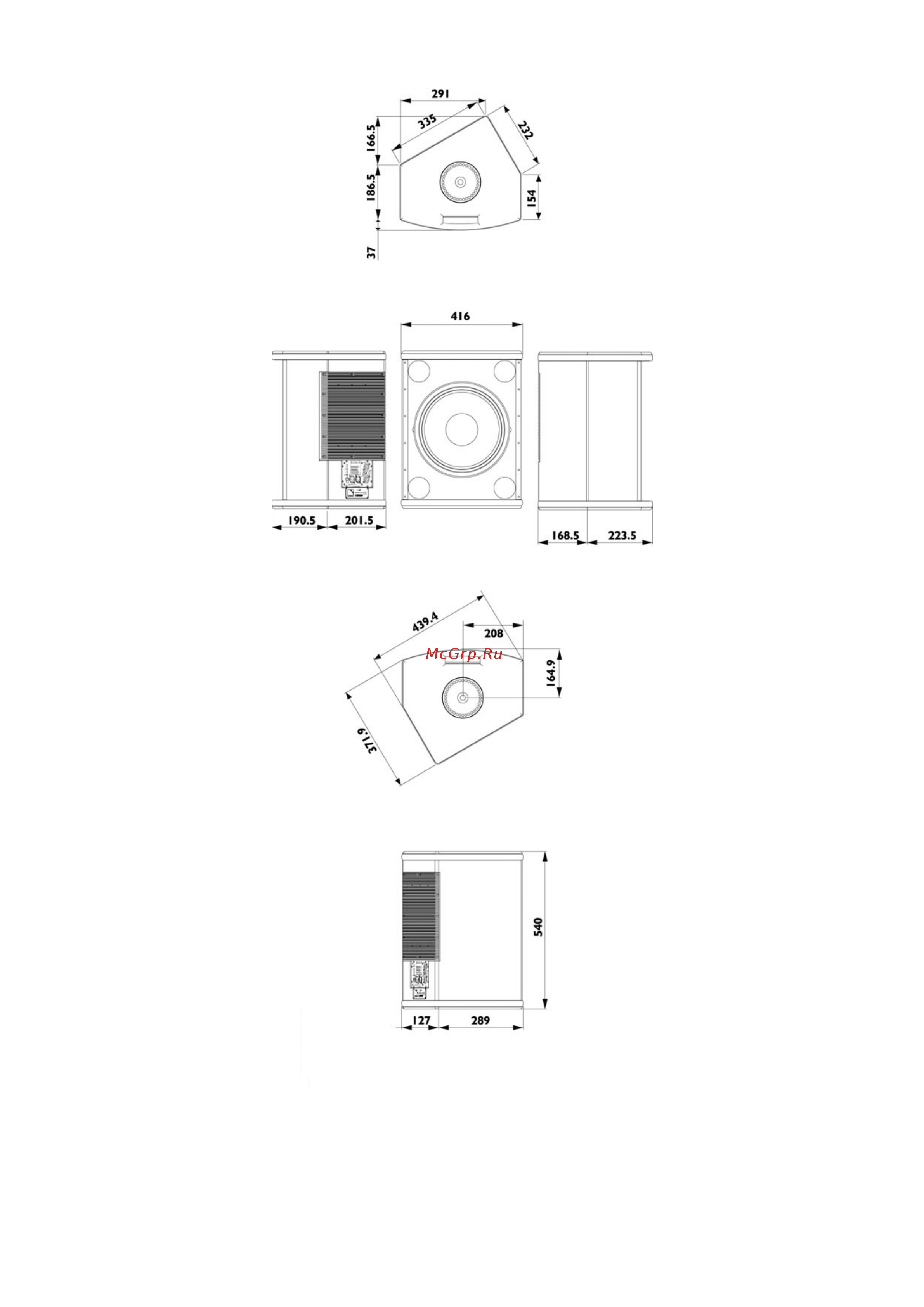 L-ACOUSTICS 108P [34/48] 112p рисунок чертеж