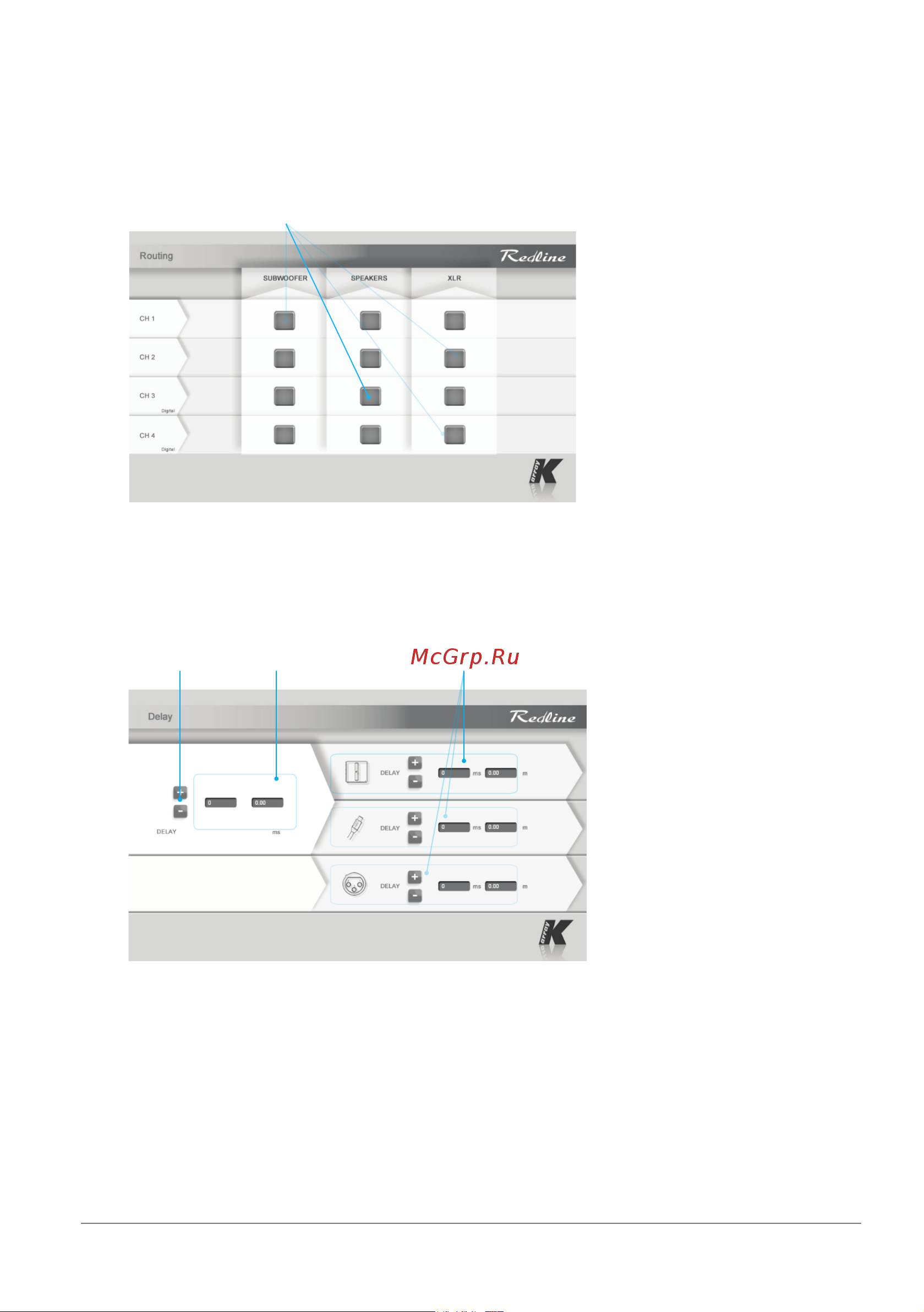 K-ARRAY KMT12 [21/28] Allows users to independently manage the delay applied to the three output channels