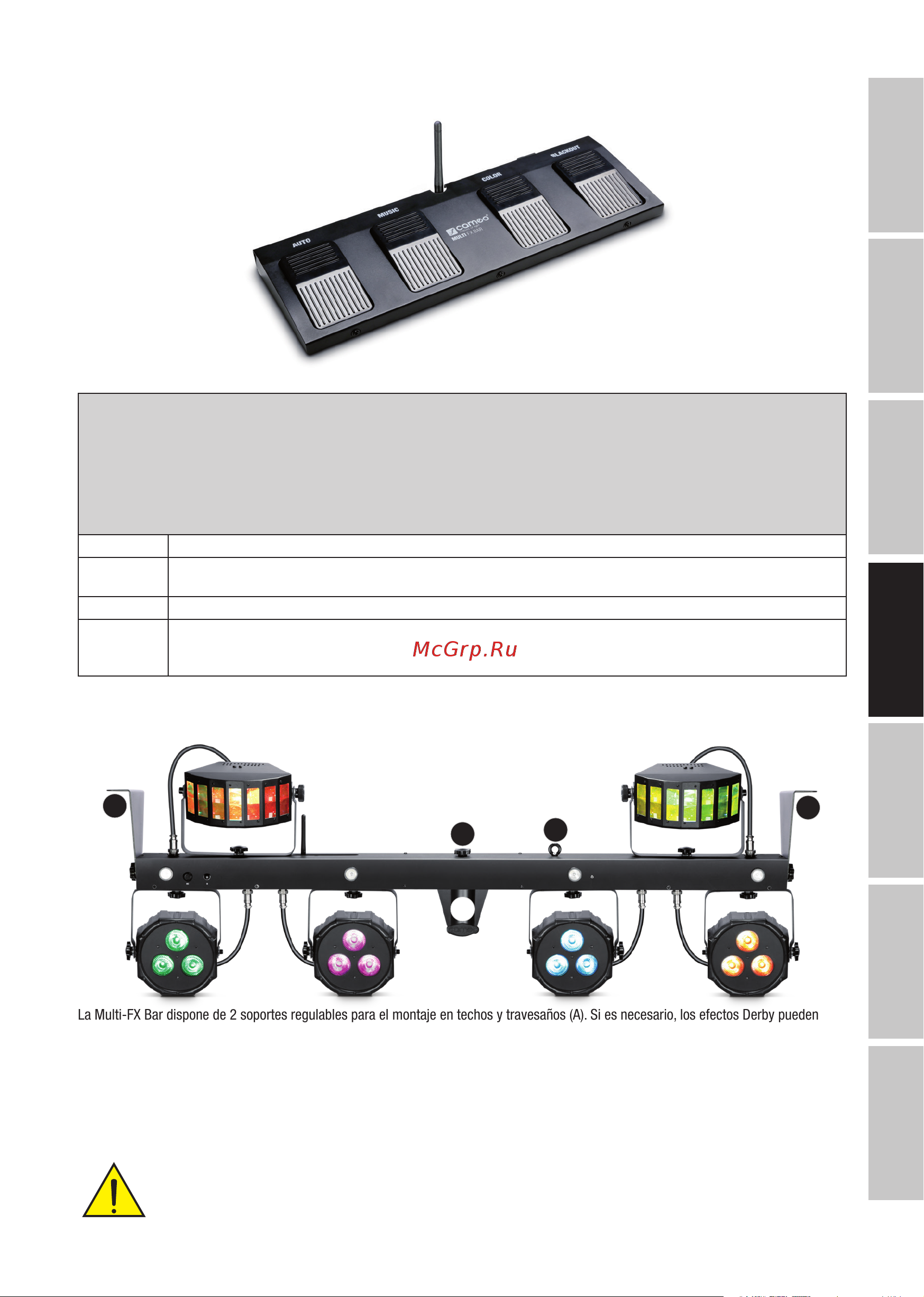 CAMEO Multi FX Bar EZ [47/84] Conmutador de pedal inalámbrico