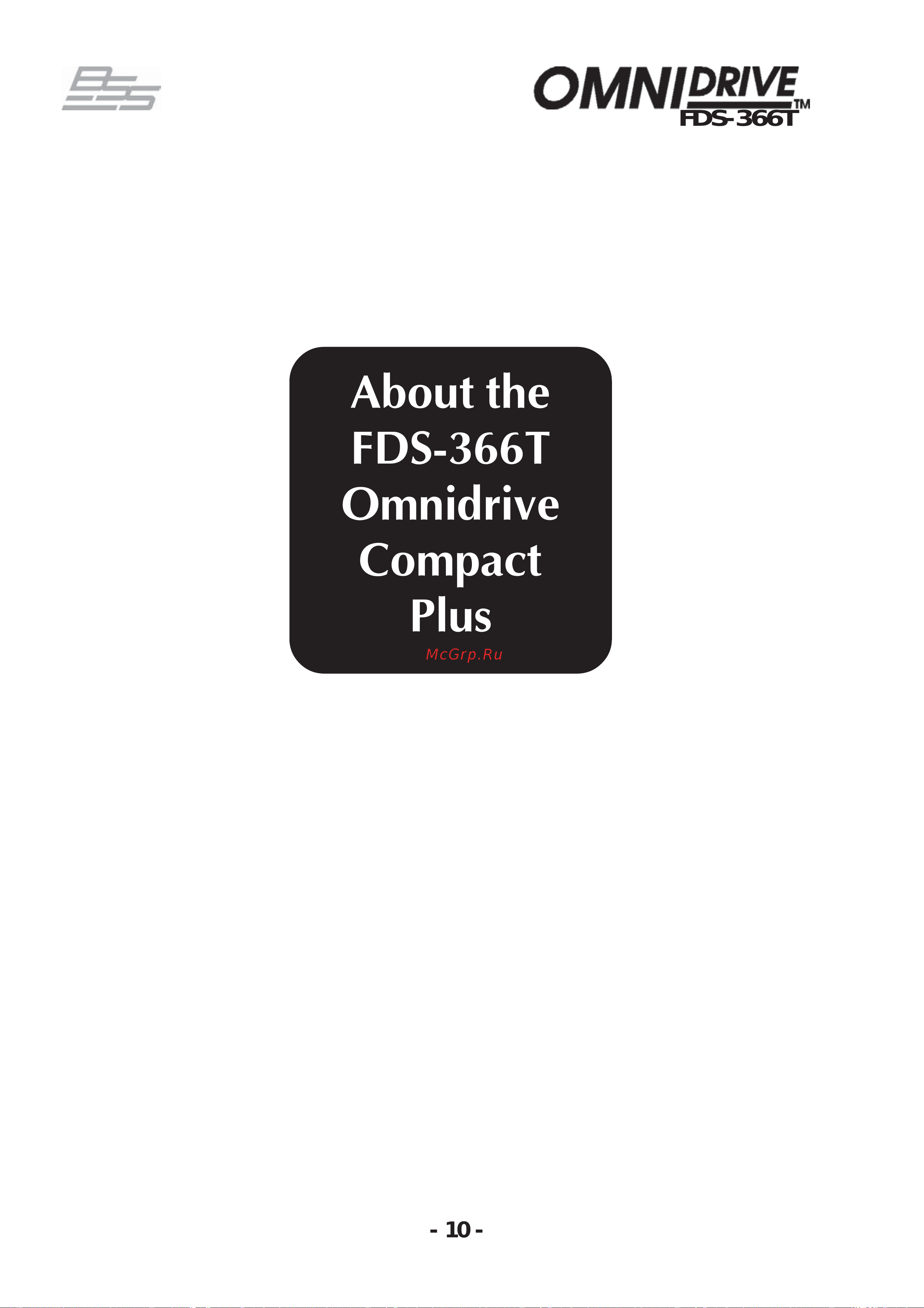 BSS 366T OmniDrive Руководство по эксплуатации онлайн [10/112] 776405