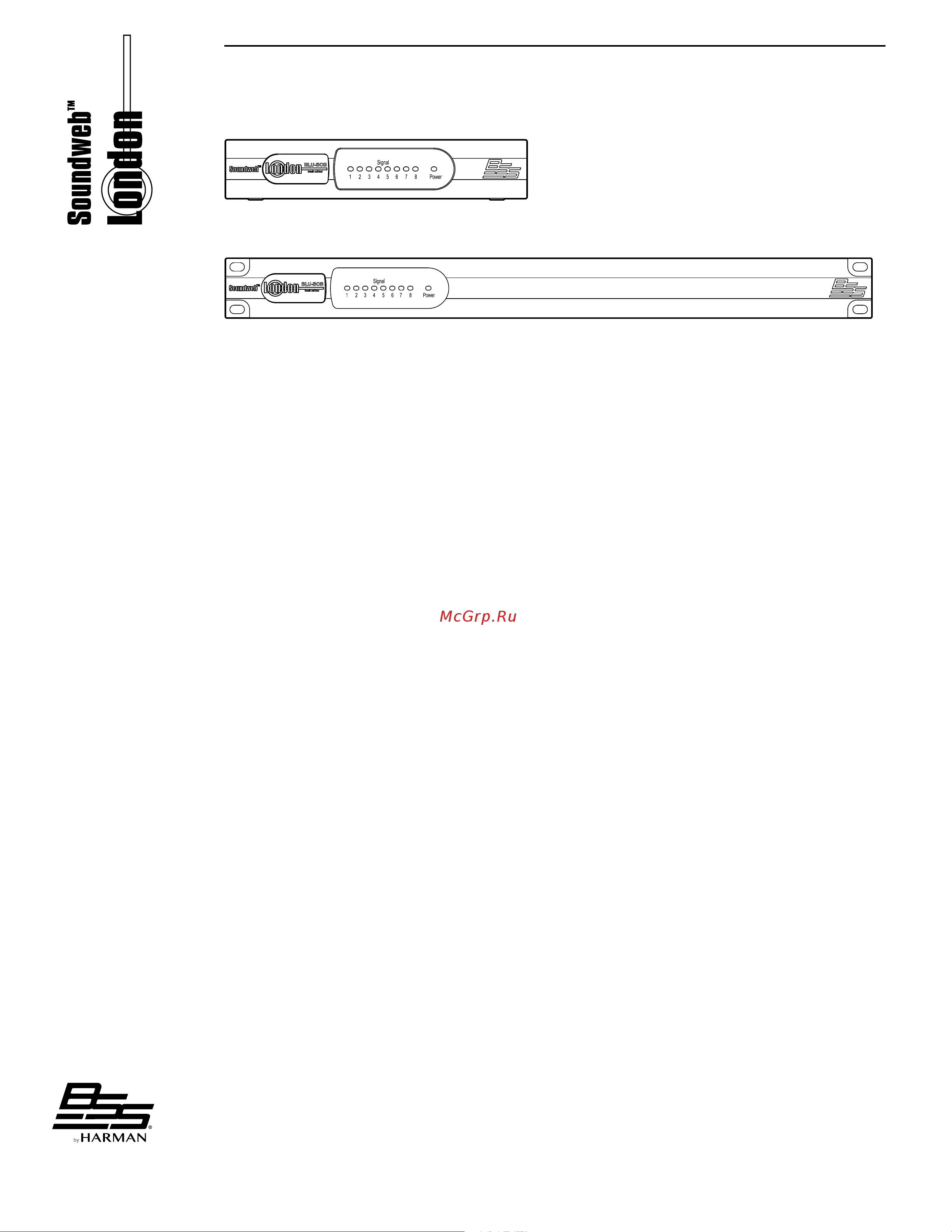BSS BLU-BOB2 [6/12] Front panel