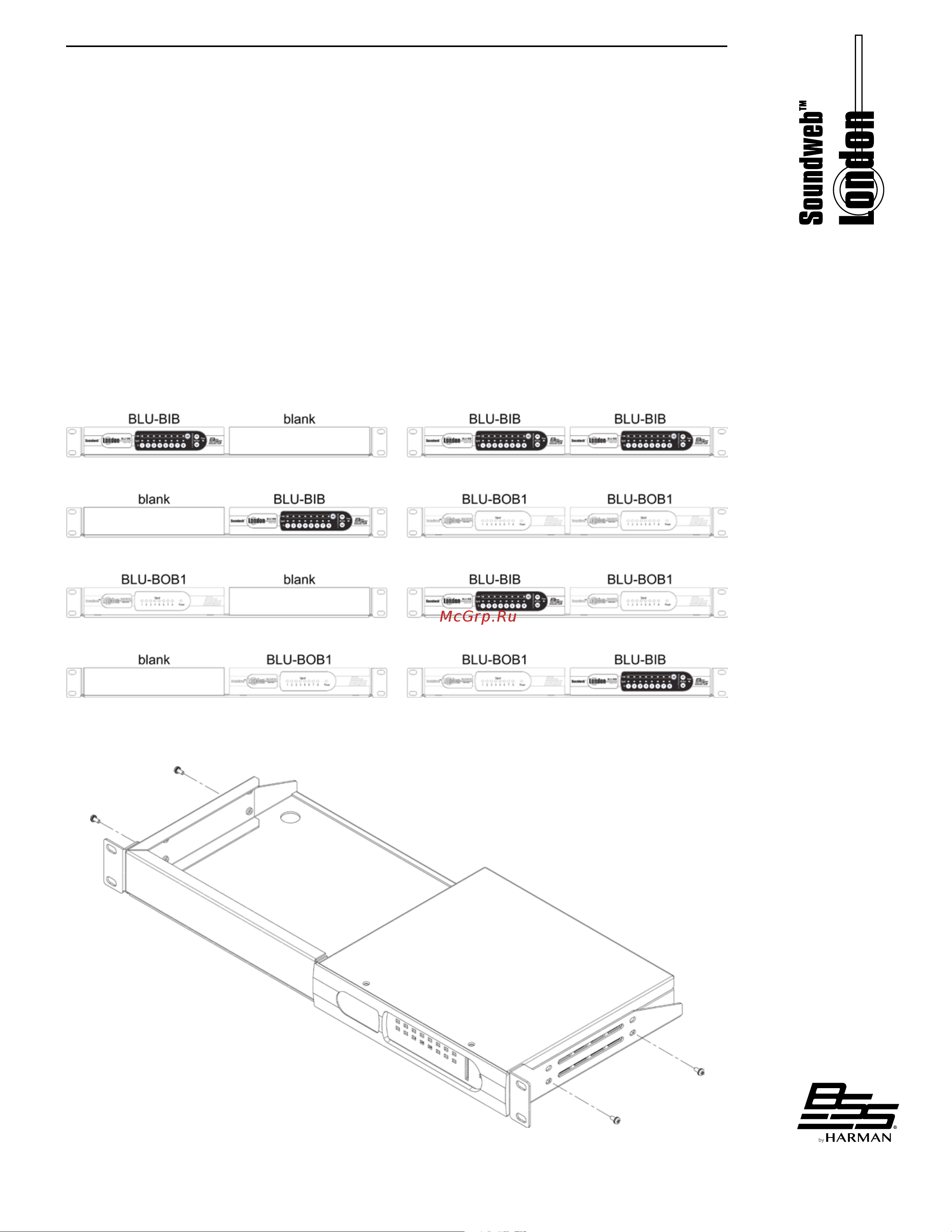 BSS BLU-BOB2 [9/12] Using the rack mount kit shipped separately