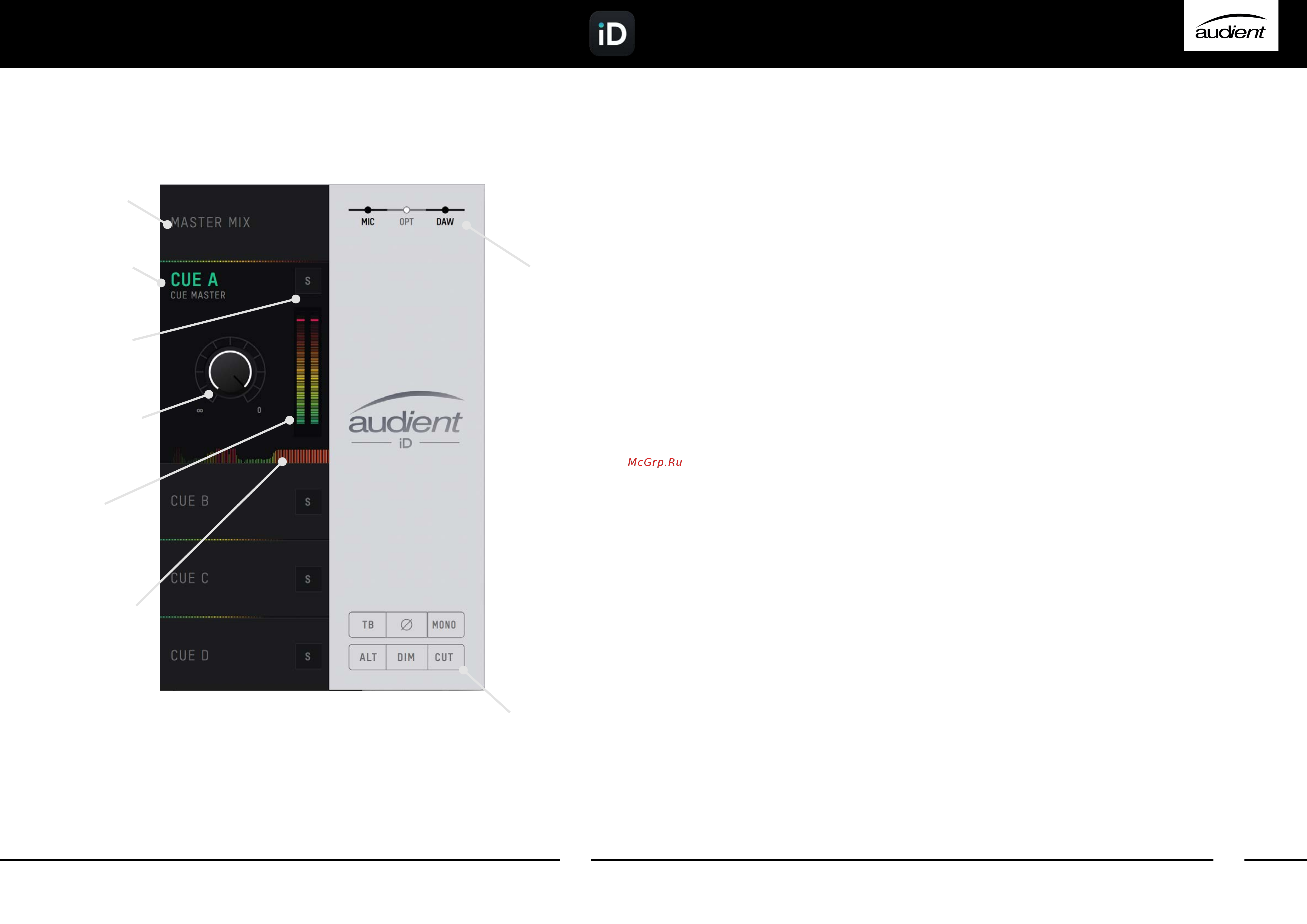 AUDIENT iD44 [17/30] Особенности по особенности по