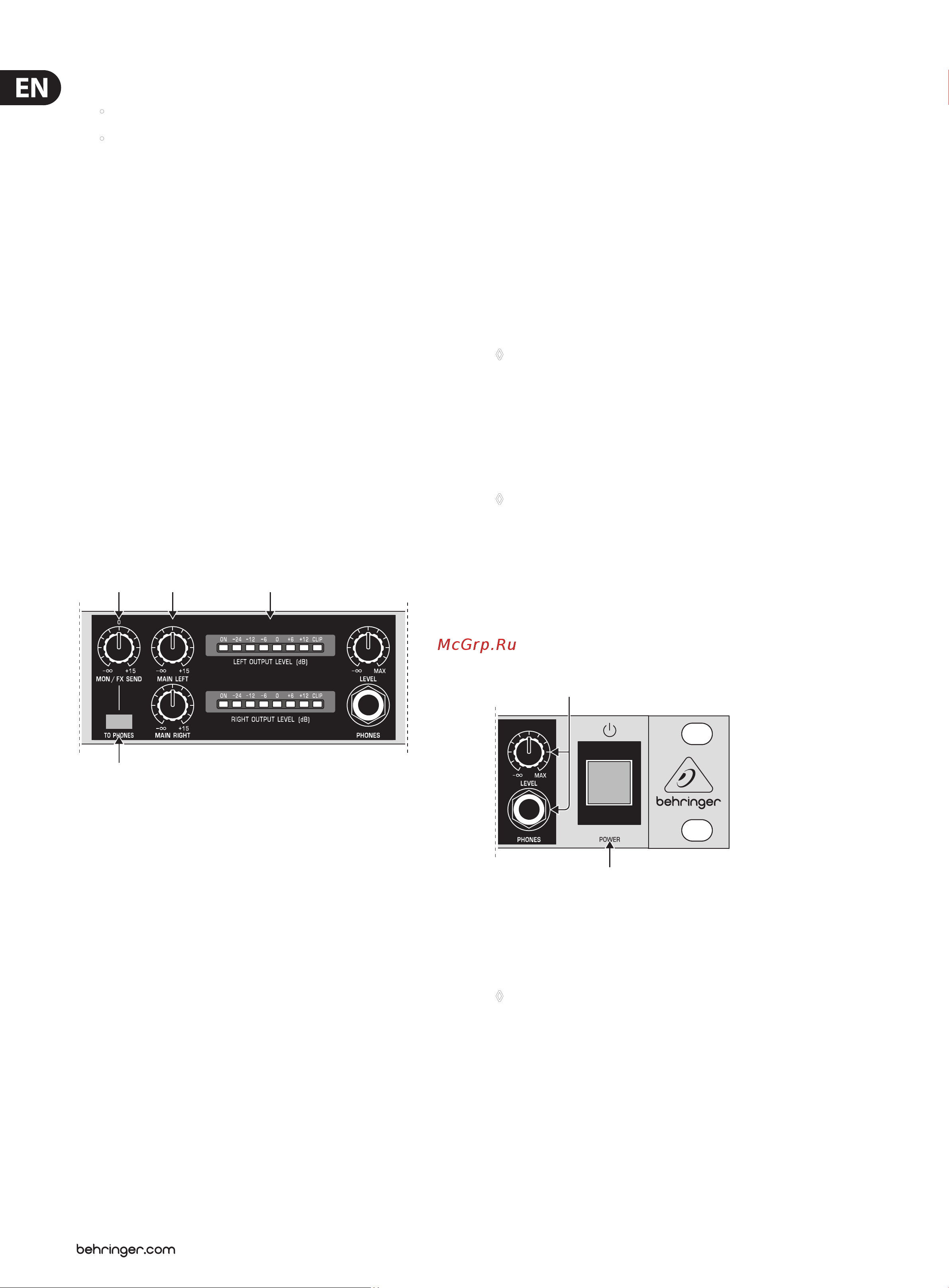 Behringer RX1602 EURORACK PRO [6/12] Main section