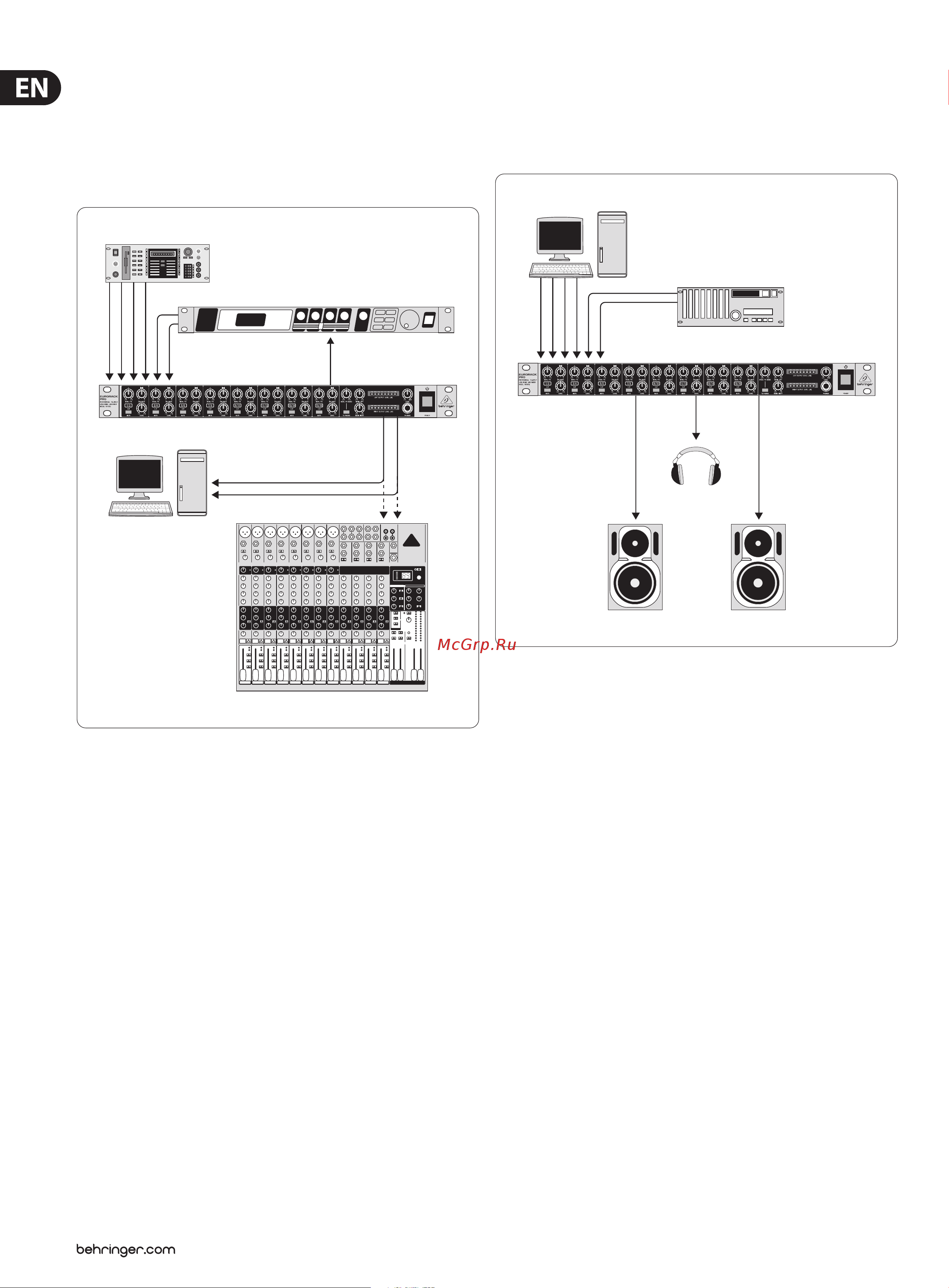 Behringer RX1602 EURORACK PRO [8/12] Sub mix with samplers