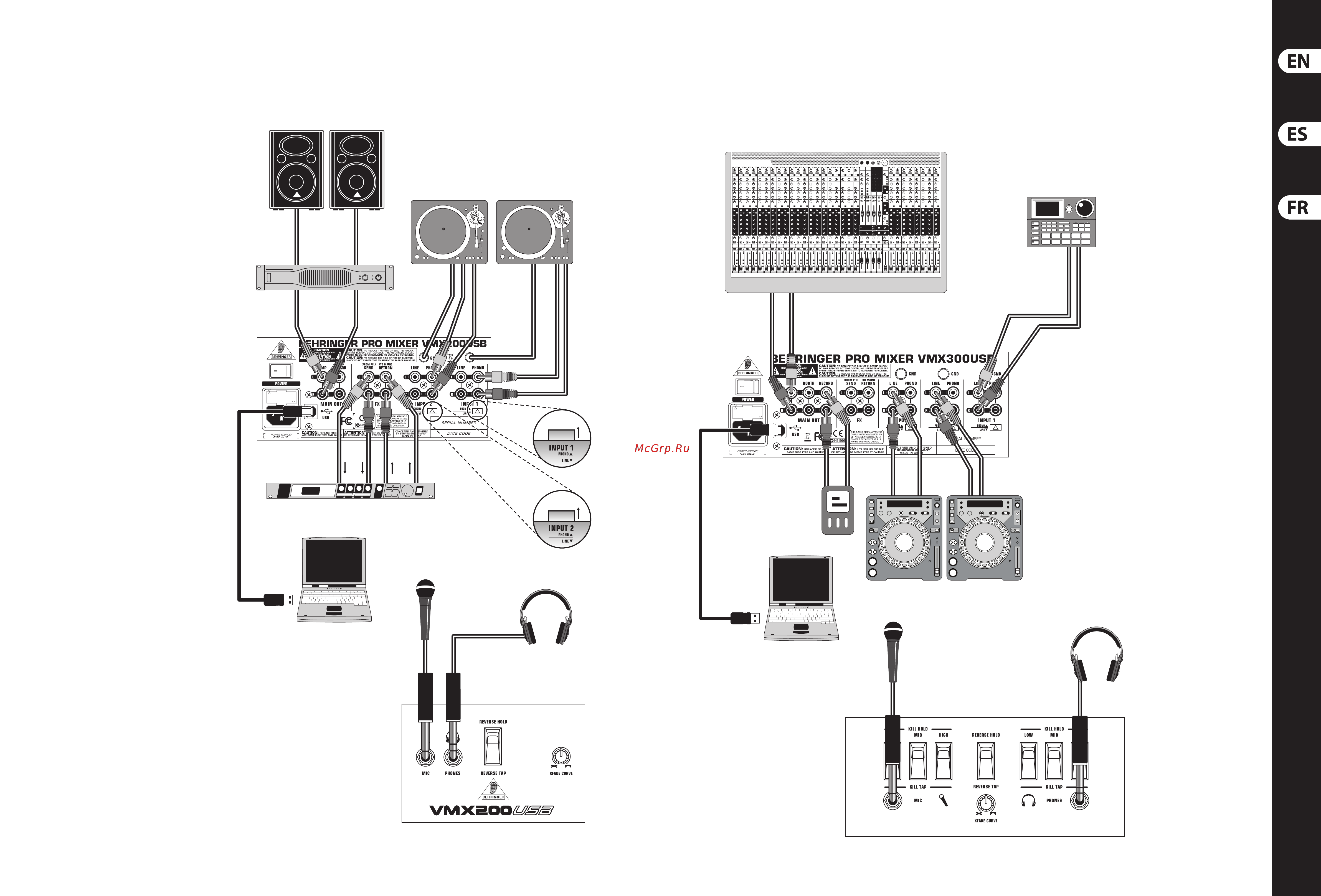 Behringer vmx100usb pro mixer [5/13] Pro mixer series vmx100usb vmx200usb vmx30 0usb vmx1000usb hook up