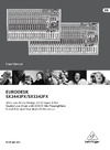 Behringer SX3242FX EURODESK Руководство по эксплуатации