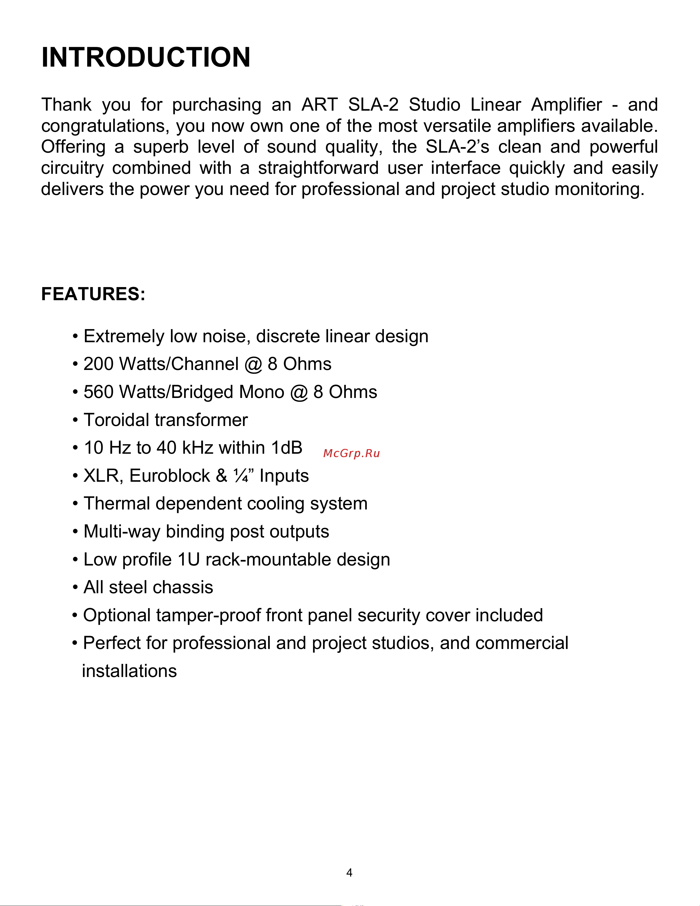 Art SLA-2 [4/16] Introduction