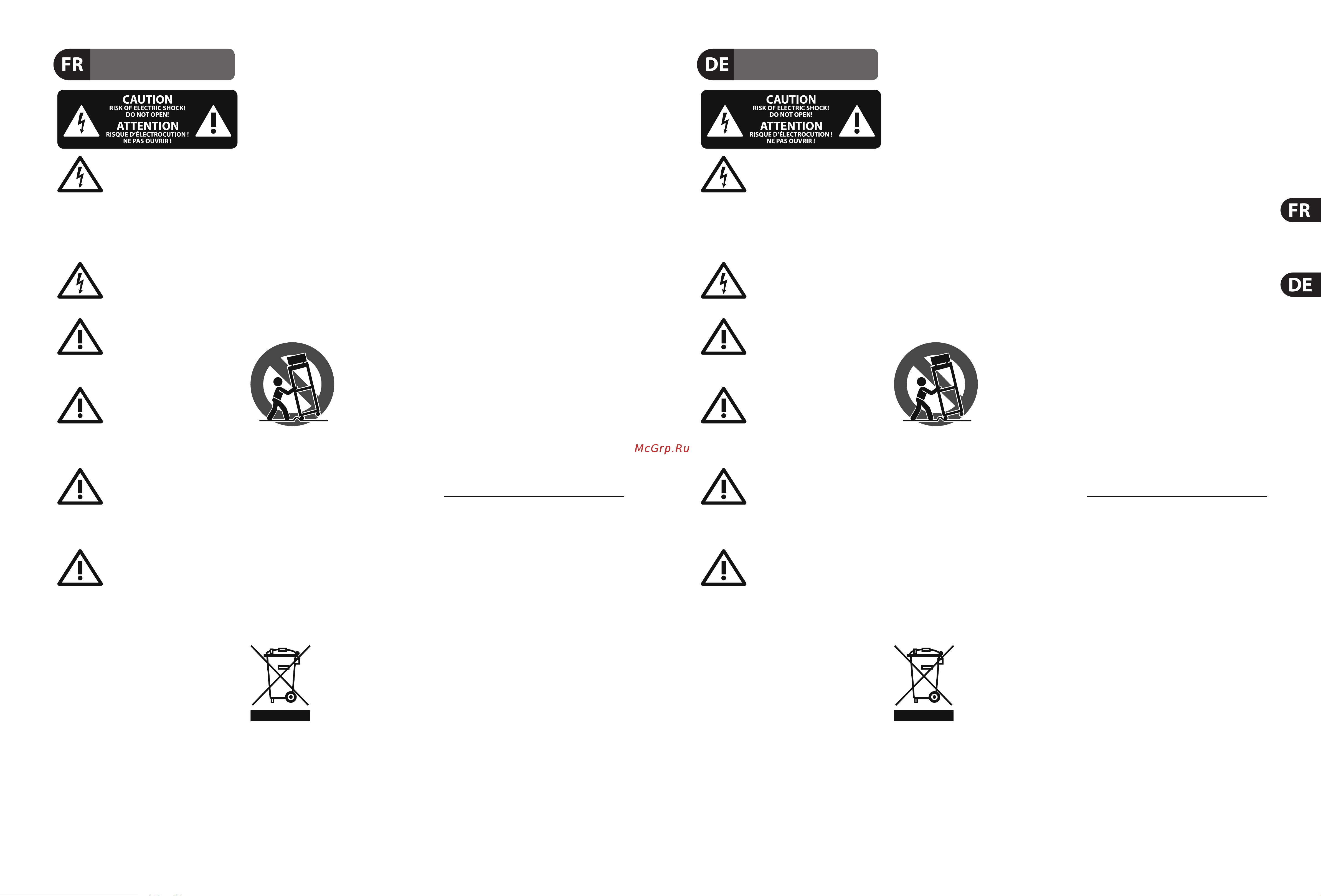Behringer B615D EUROLIVE [3/13] Consignes de sécurité