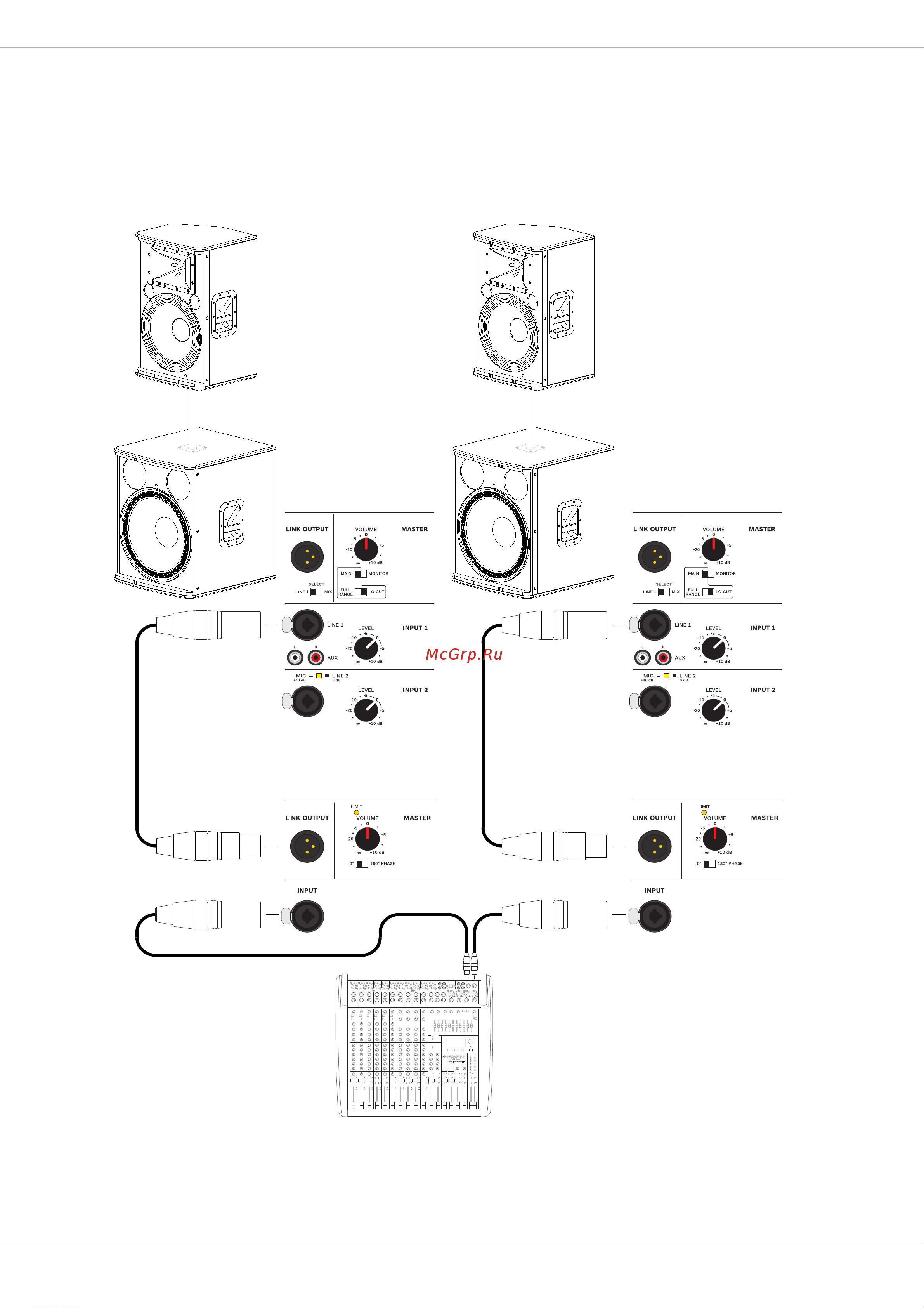 Dynacord A 115A [21/24] Setup examples systembeispiele
