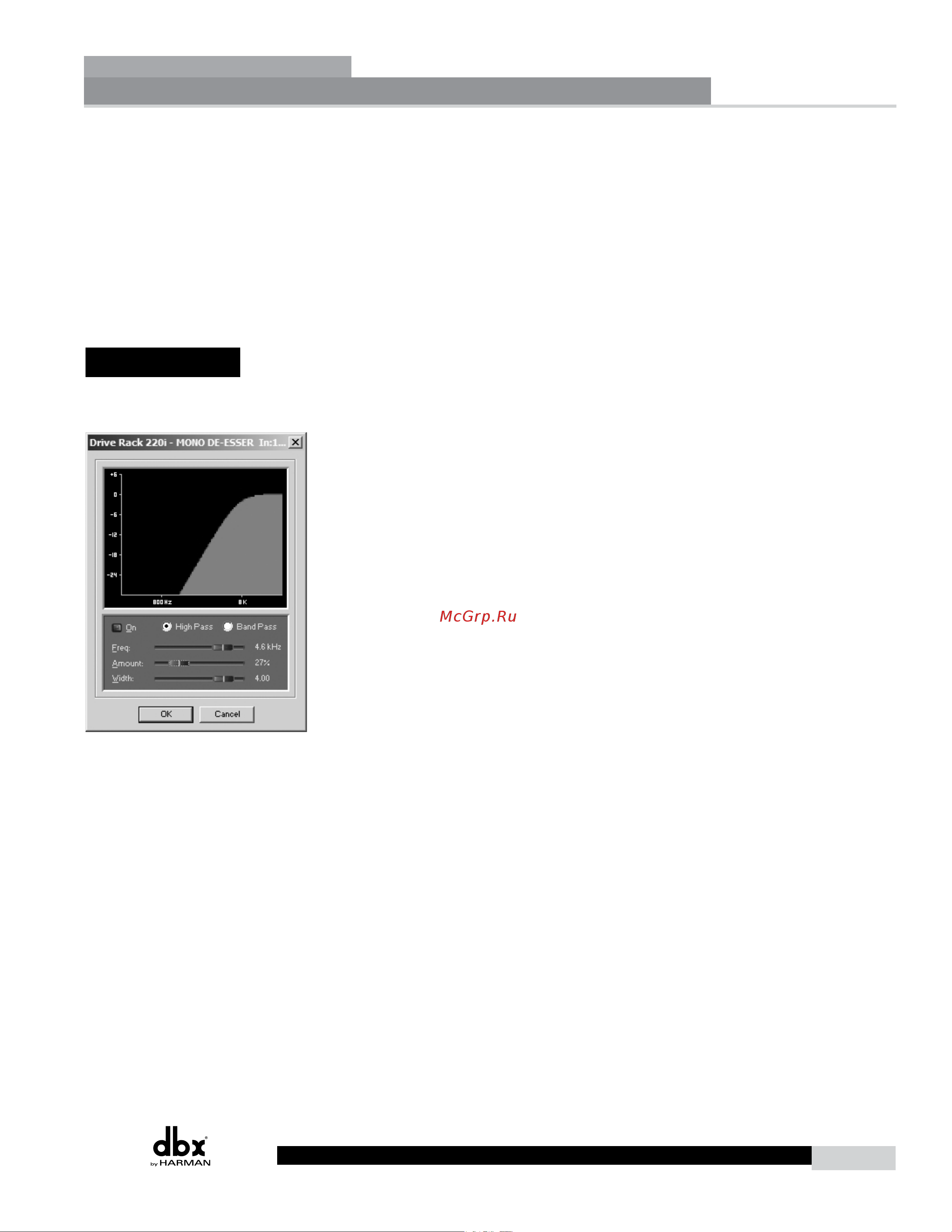 DBX DriveRack 220i [25/57] Section 3