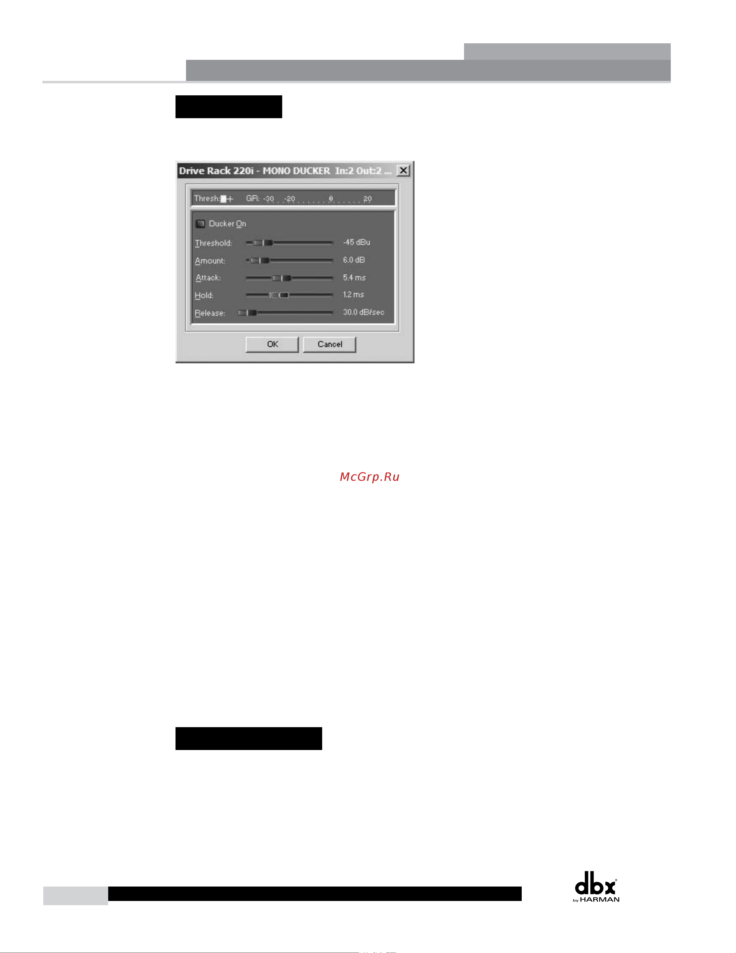 DBX DriveRack 220i [26/57] Section 3