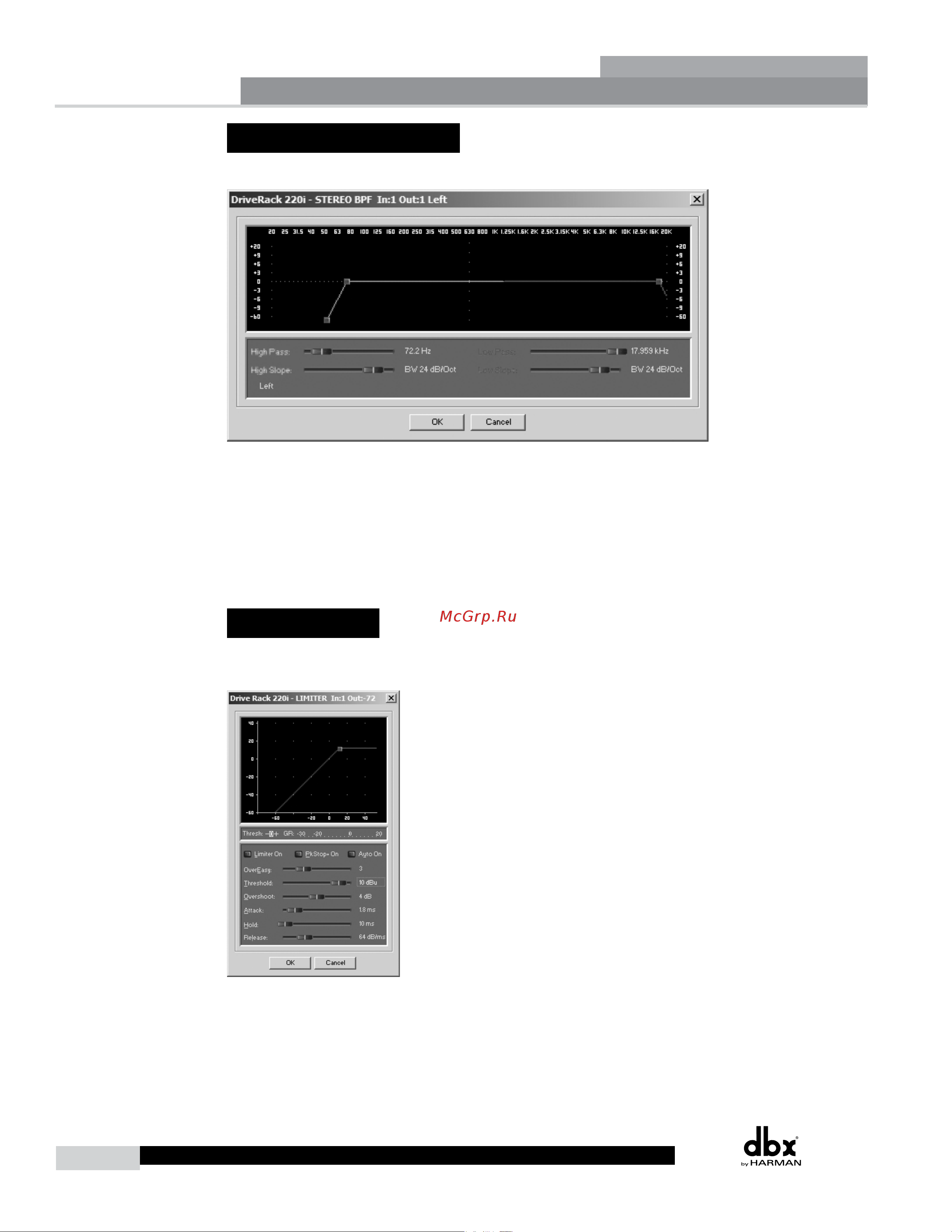 DBX DriveRack 220i [32/57] Section 3