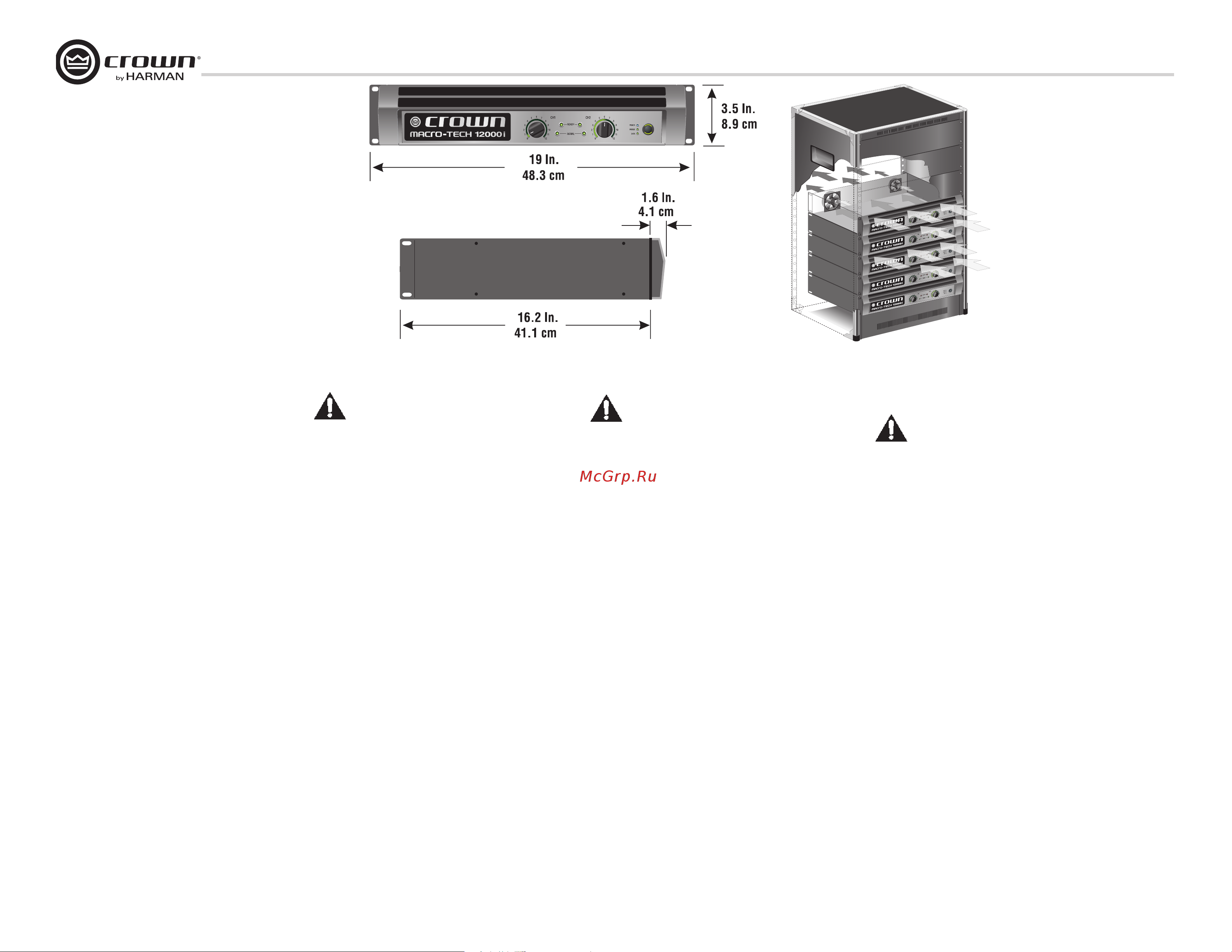 Crown MA 12000i [8/52] Configuración