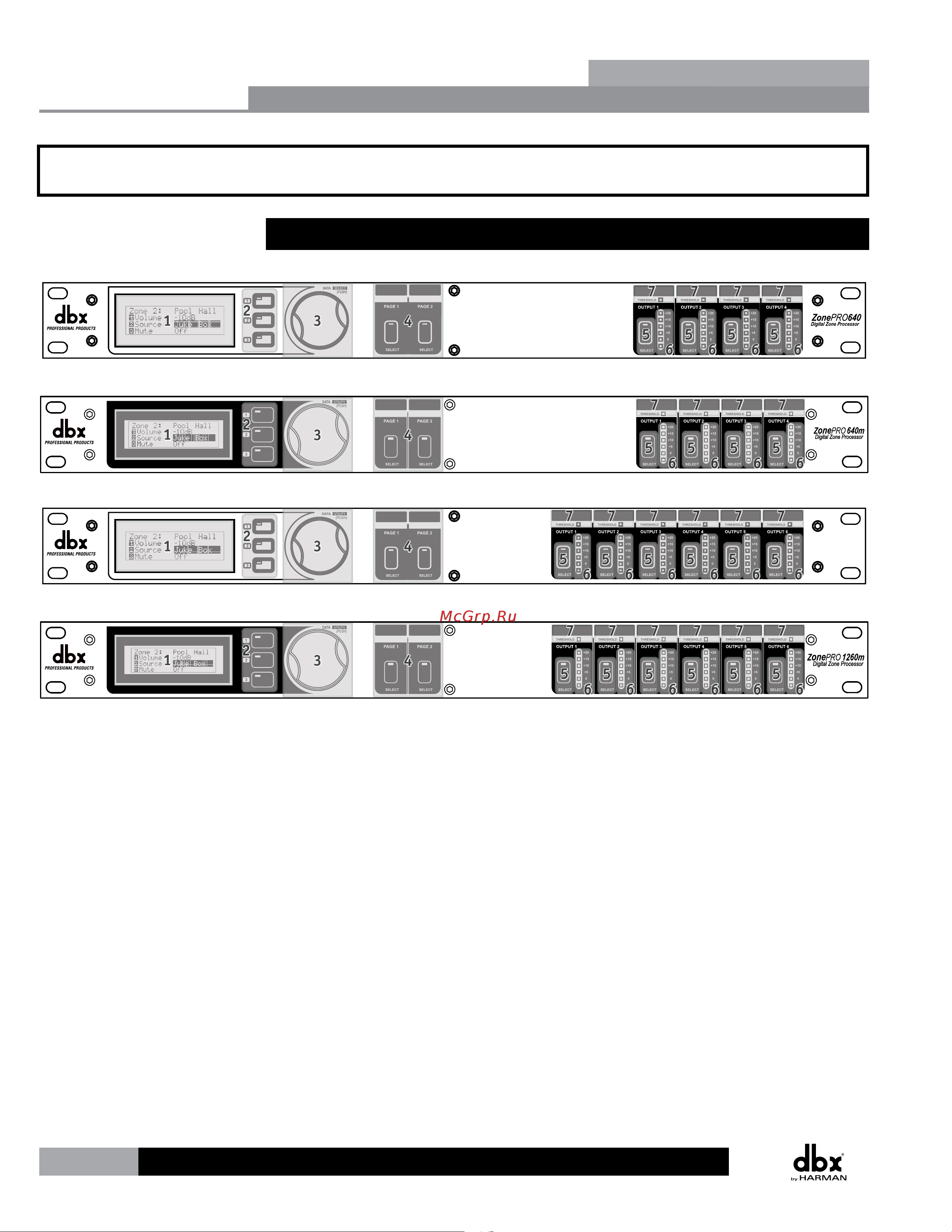 DBX ZONEPRO 640 [14/60] Zonepr