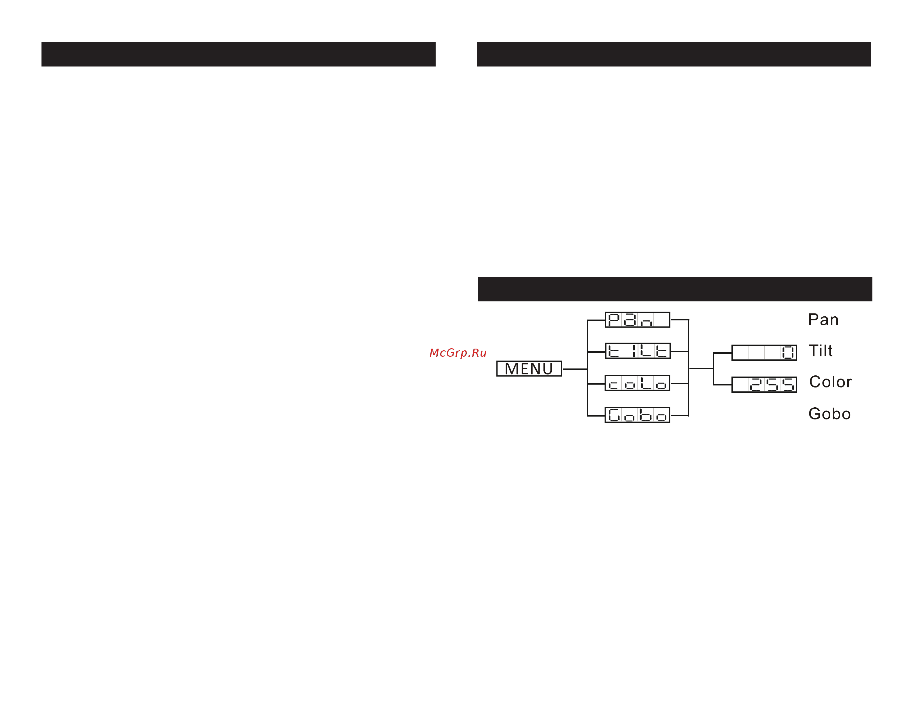 AMERICAN DJ Inno Pocket Spot LZR [10/20] Adjustment of the pan position