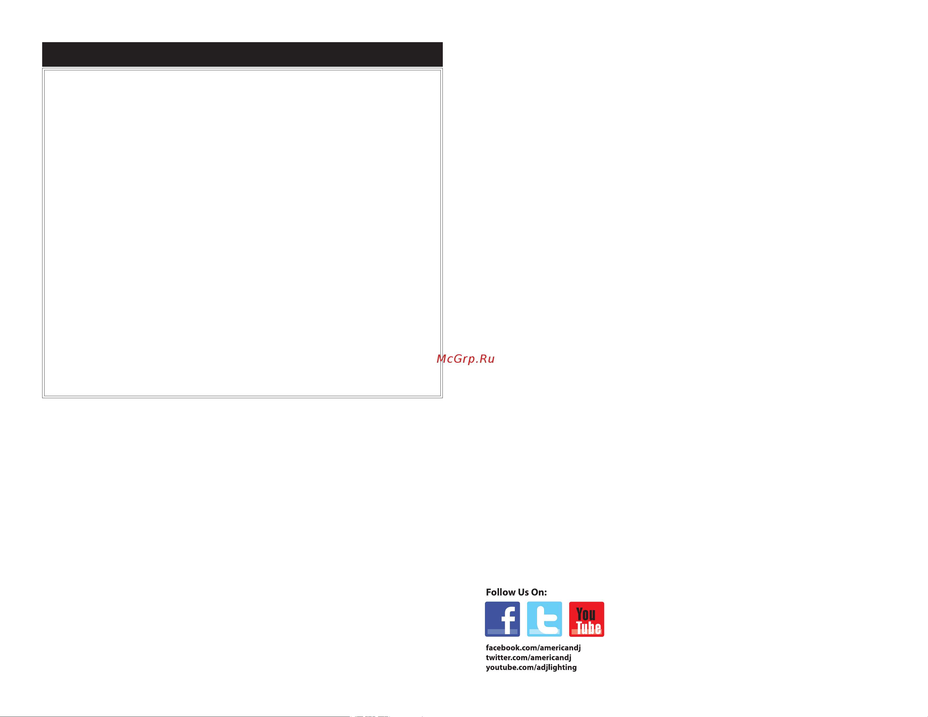 AMERICAN DJ Focus Spot TWO [18/18] Auto sensing voltage