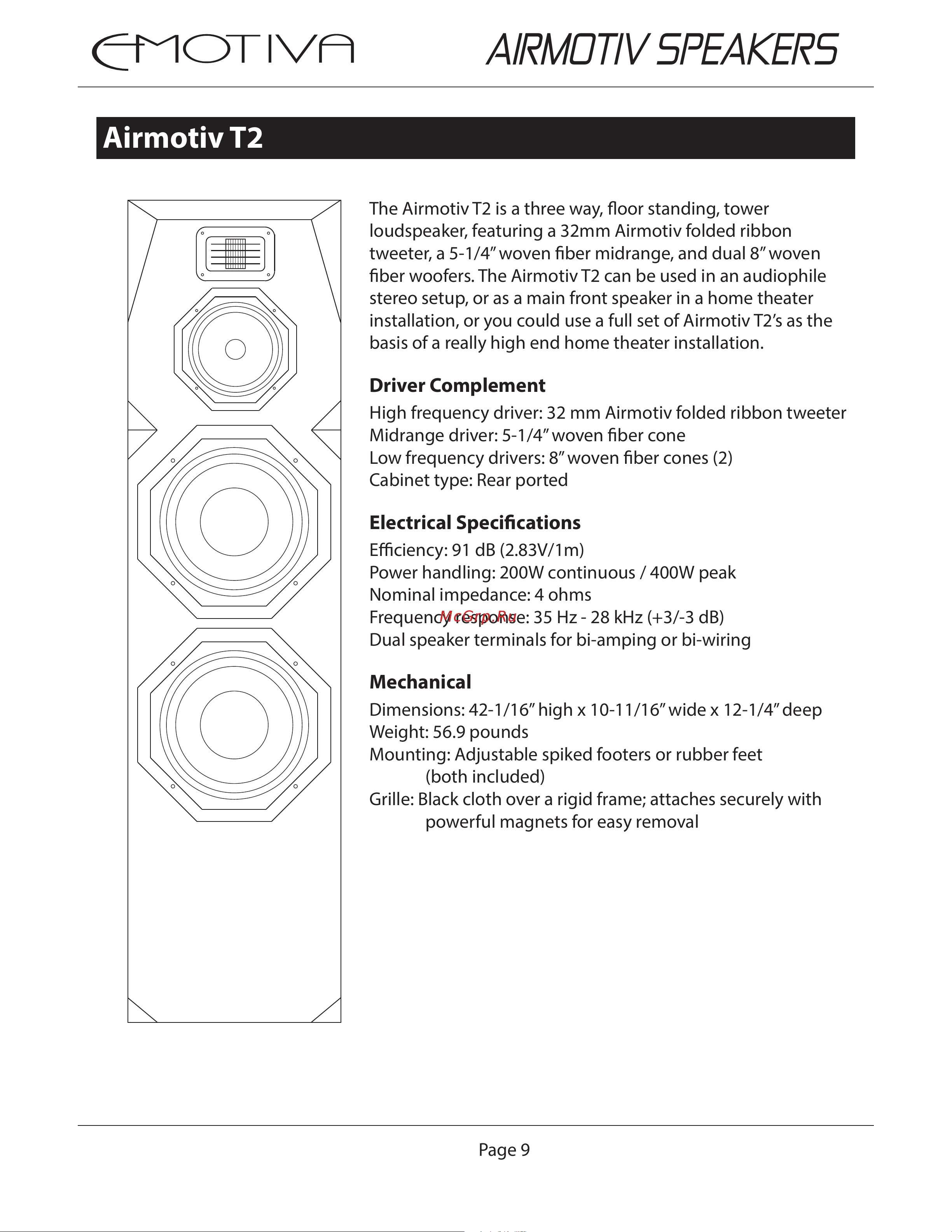 EMOTIVA Airmotiv E2 [11/28] Airmotiv speakers