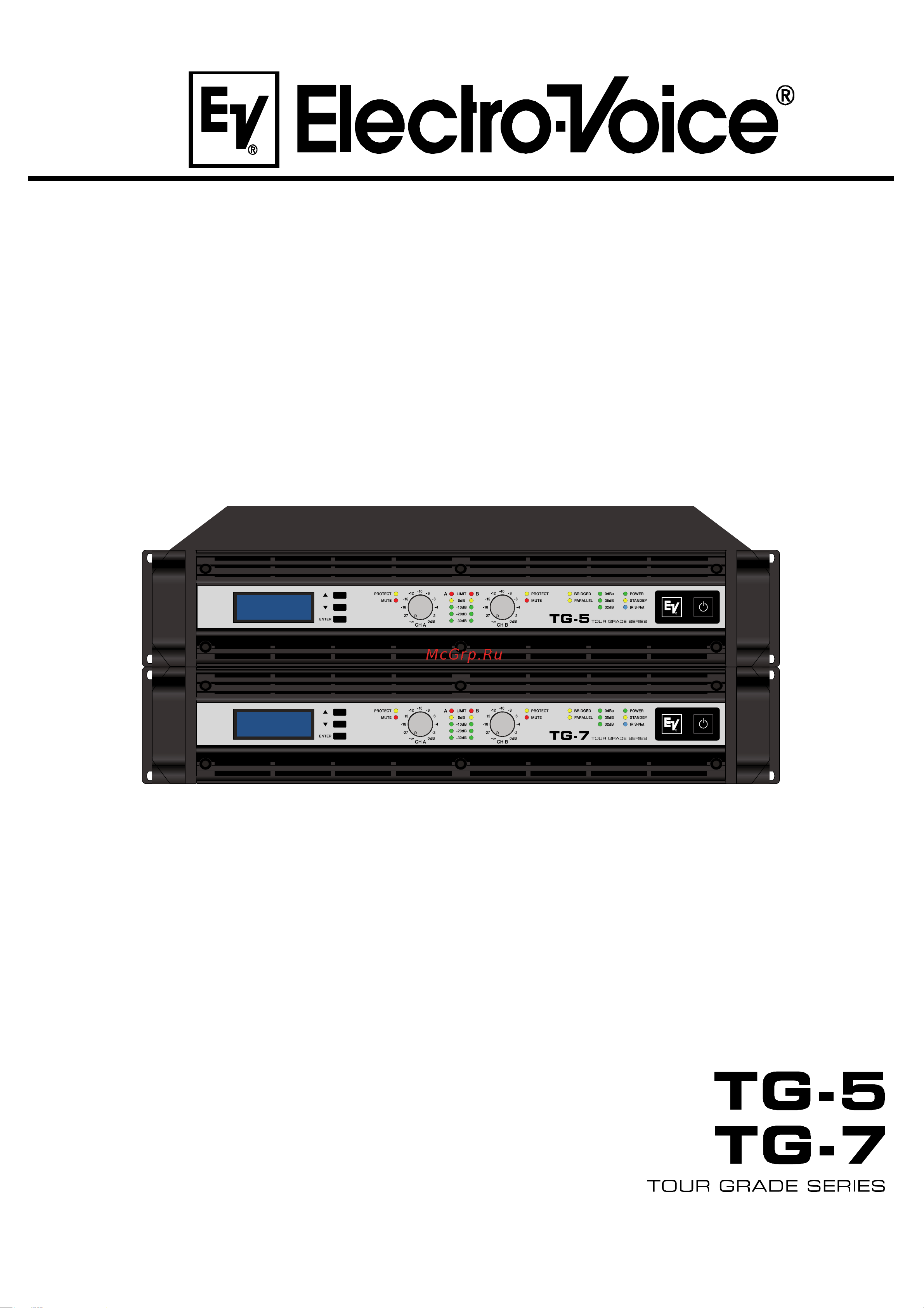 ELECTRO VOICE TG7 Руководство по эксплуатации онлайн