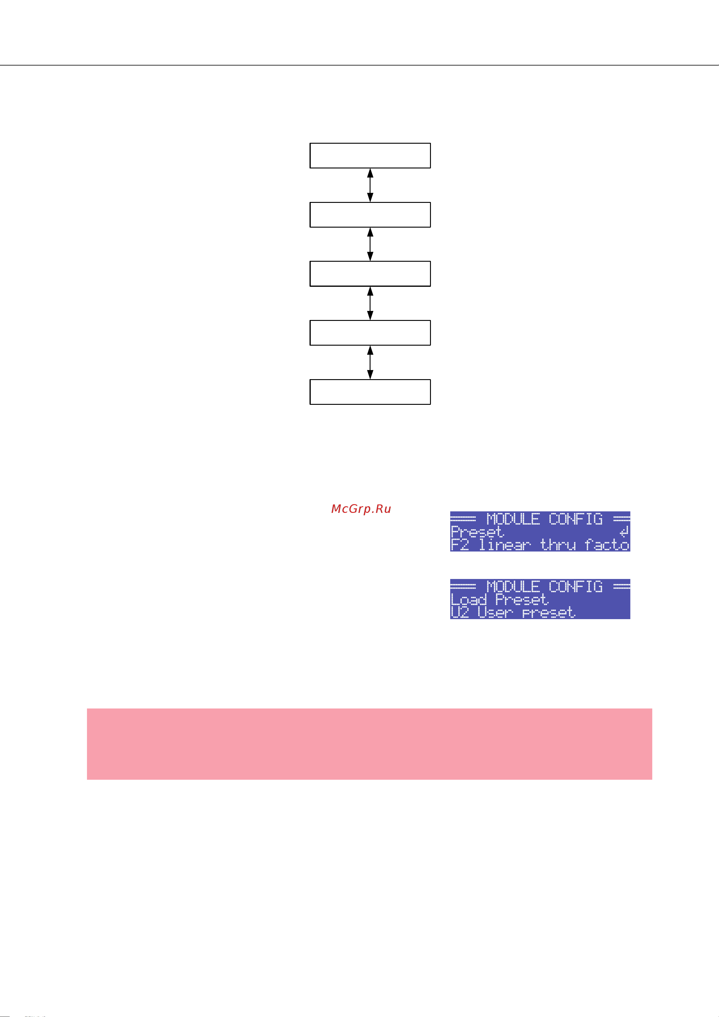 ELECTRO VOICE TG7 [28/148] Caution the selected preset must be suitable for the use with the connected loudspeaker com ponents an incorrectly adjusted preset or incompatible preset can cause serious d...