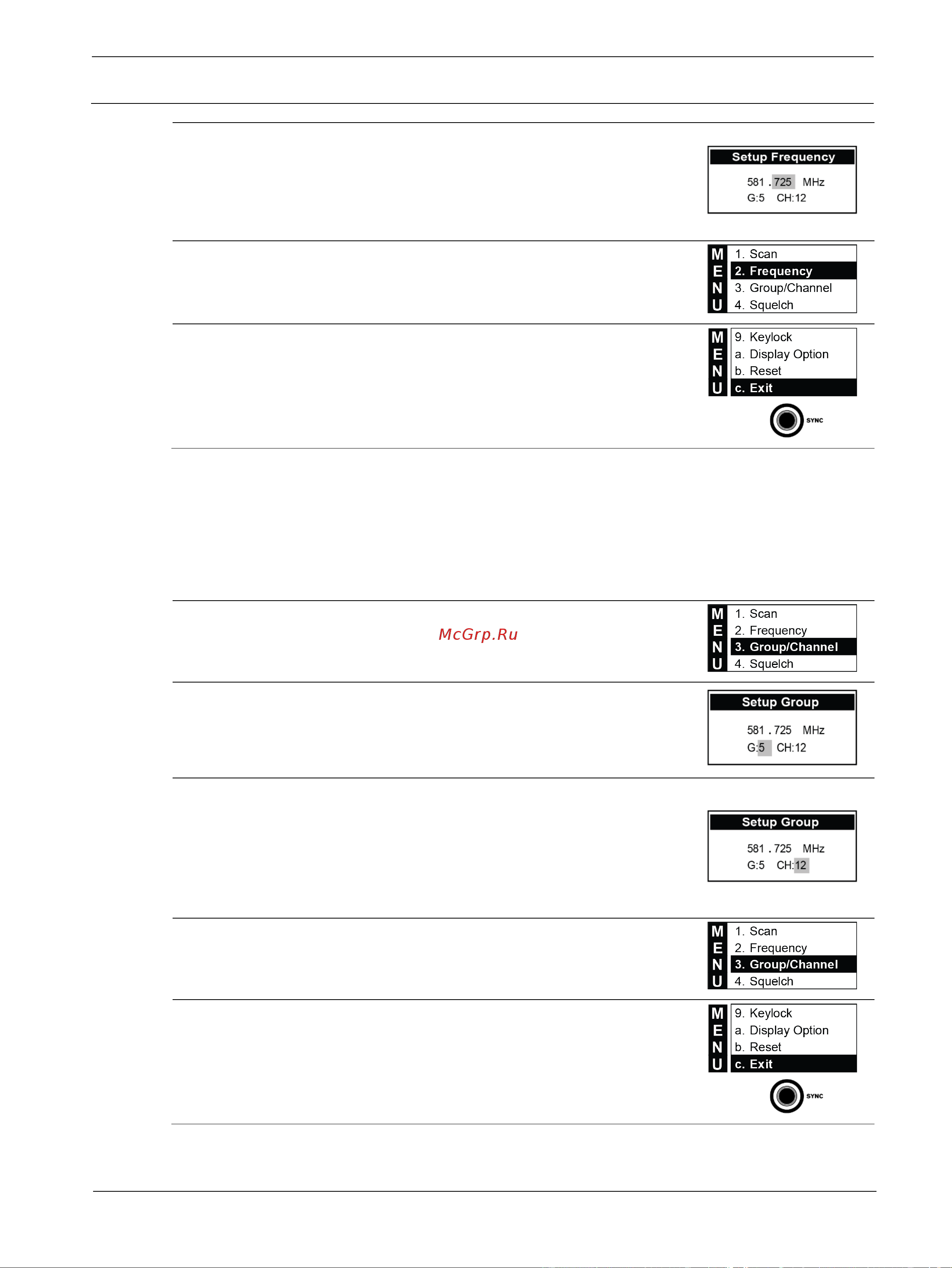 ELECTRO VOICE RE3-BPHW-8M [28/72] Manually setting group and channel