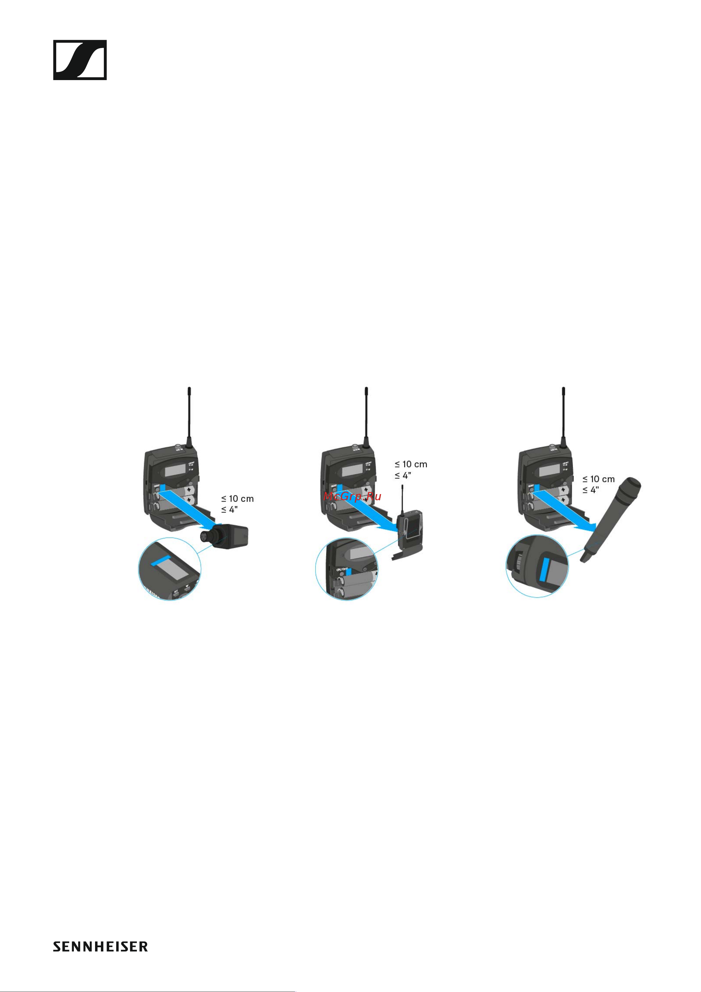 Sennheiser SKP 500 G4-AW+ [112/132] Synchronizing devices