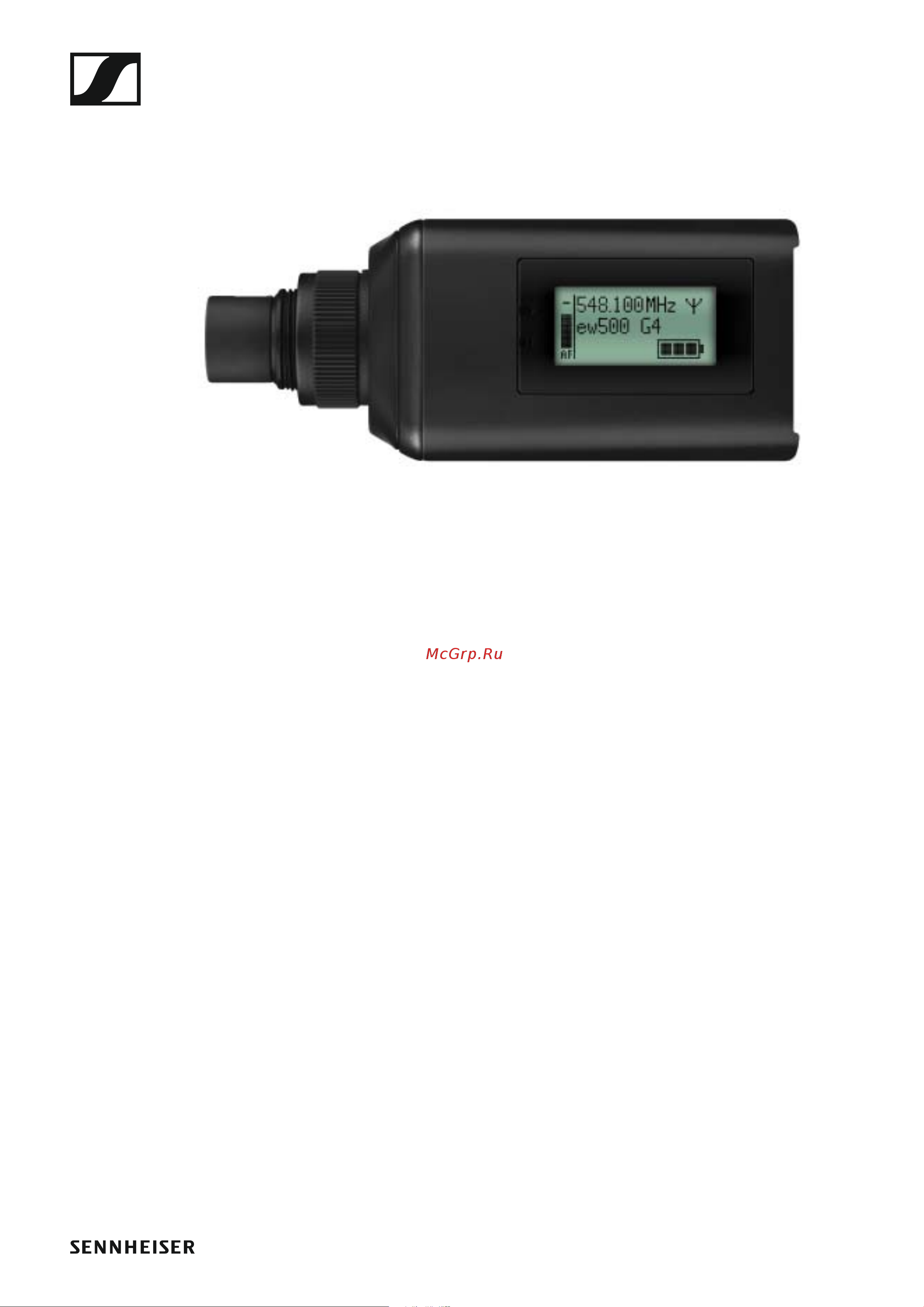Sennheiser SKP 500 G4-AW+ [12/132] Skp 500 g4 plug on transmitter