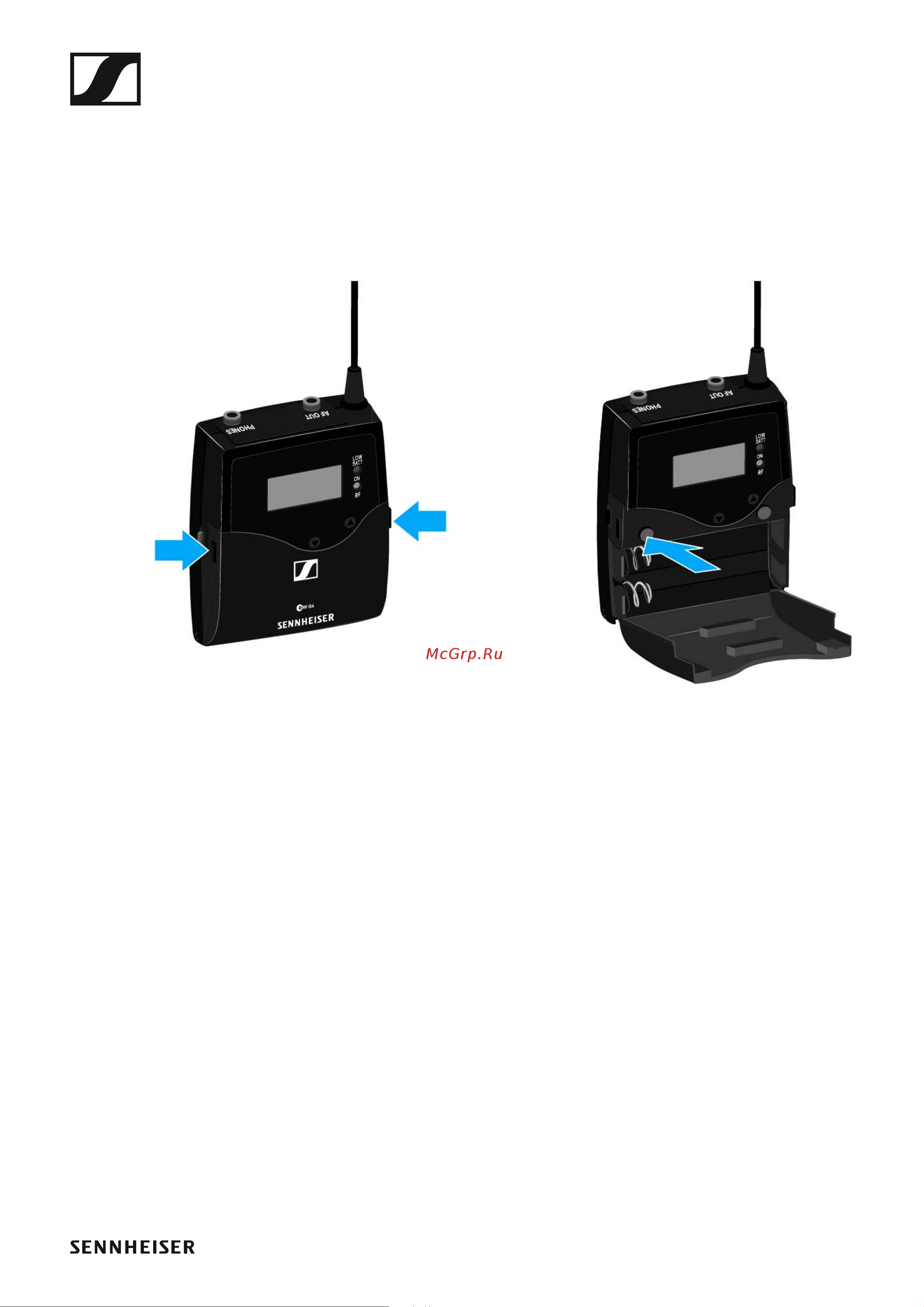 Sennheiser SKP 500 G4-AW+ [42/132] Switching the ek 500 g4 on and off