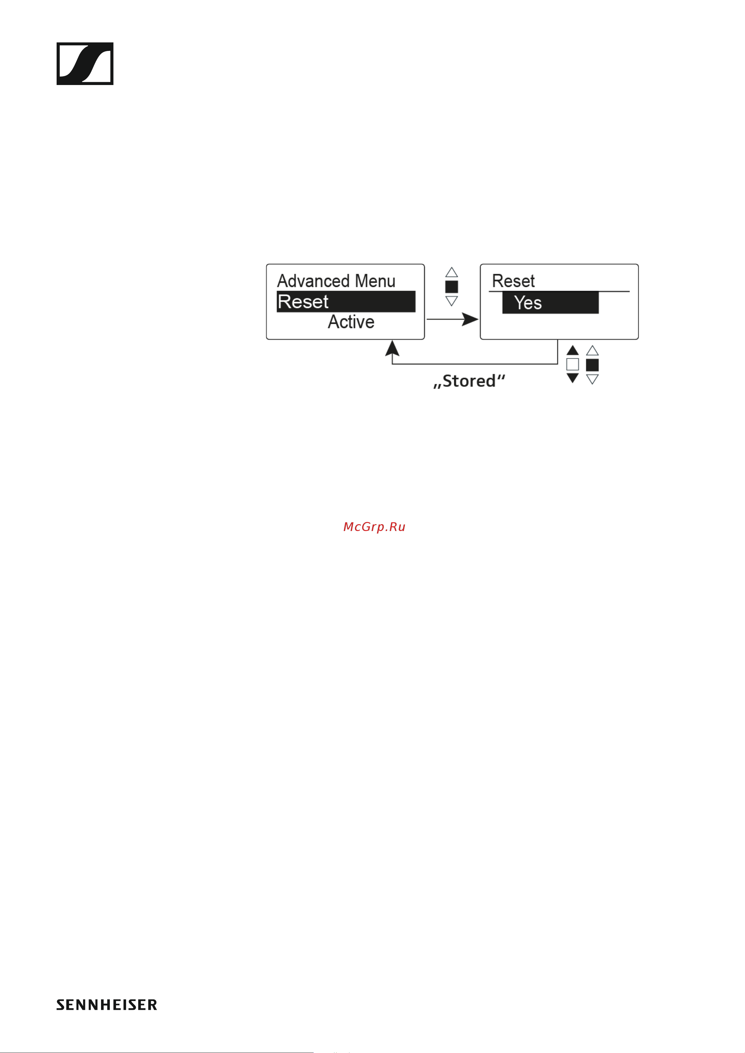 Sennheiser SKP 500 G4-AW+ [77/132] Lcd contrast menu item