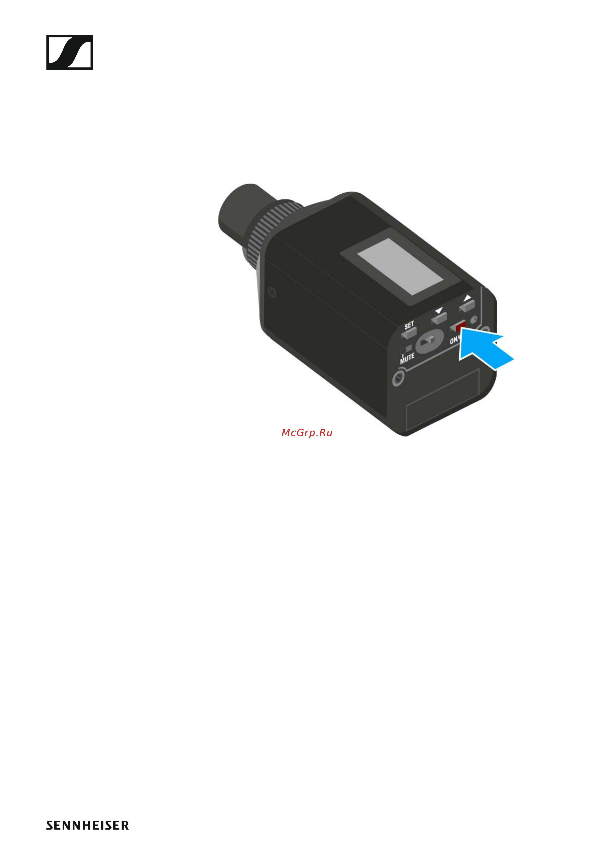Sennheiser SKP 500 G4-AW+ [96/132] Switching the skp 500 g4 plug on transmitter on and off