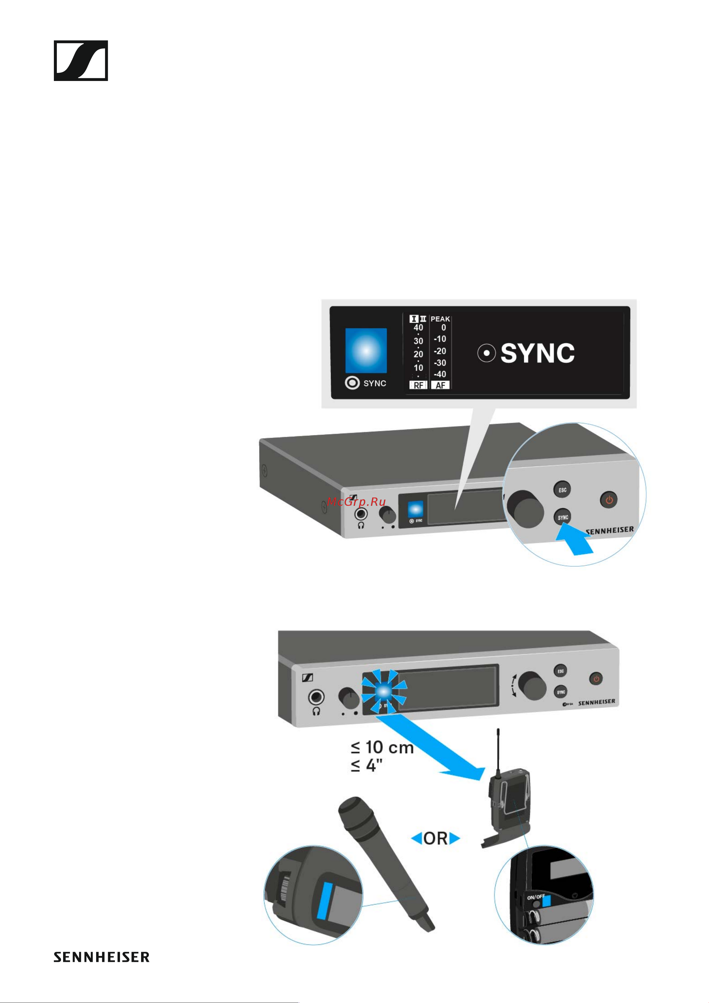 Sennheiser EW 300 G4-BASE SKM-S-AW+ [166/193] Synchronizing devices
