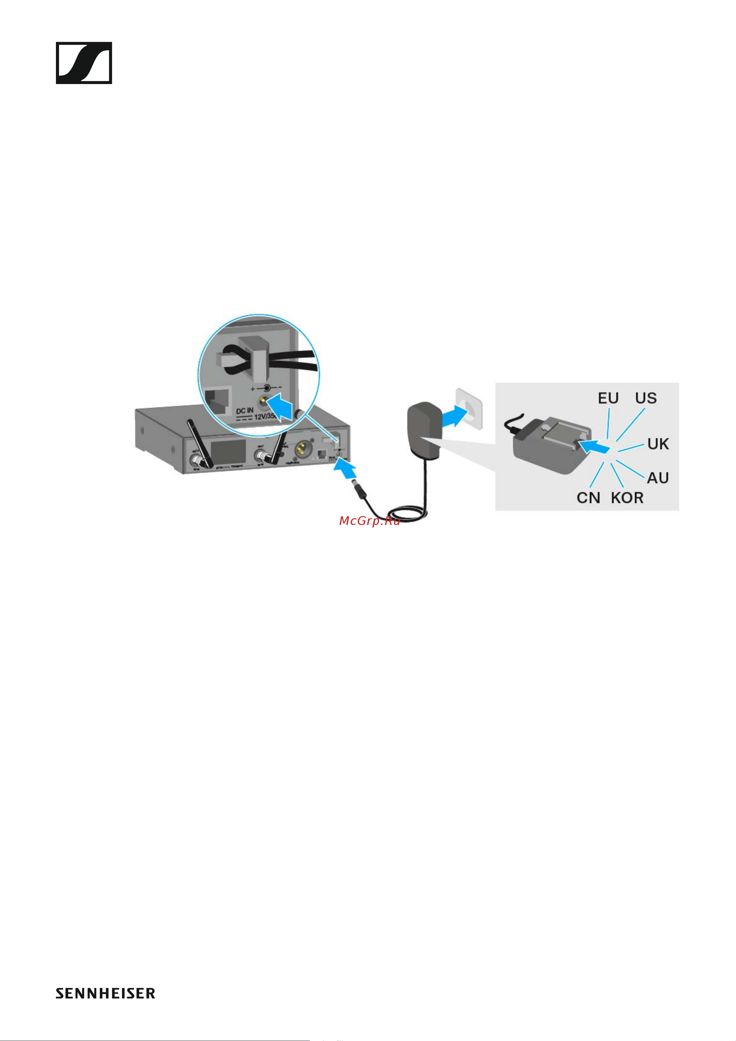 Sennheiser EW 300 G4-BASE SKM-S-AW+ [27/193] Connecting disconnecting the em 300 500 g4 to from the power supply system