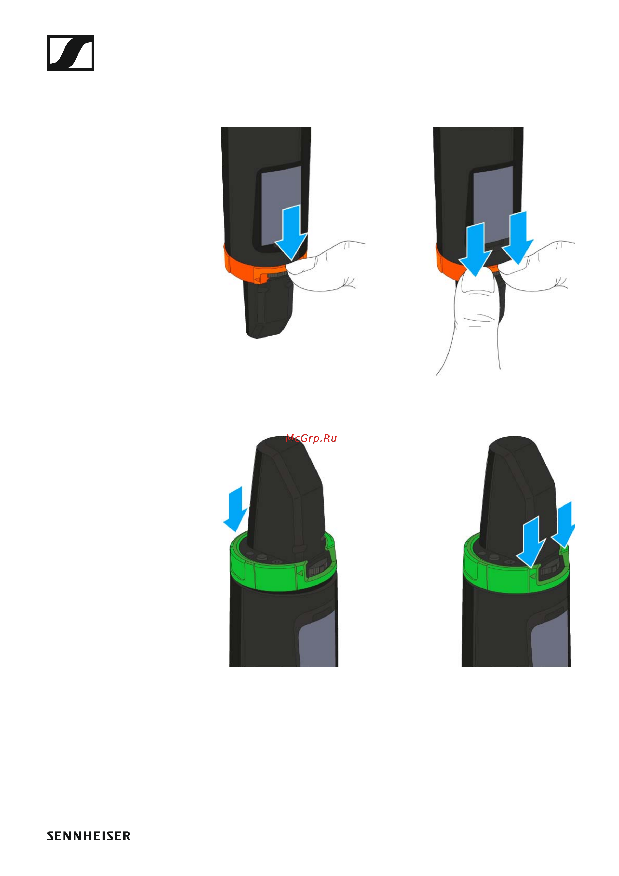 Sennheiser EW 300 G4-BASE SKM-S-AW+ [37/193] Changing the colored ring