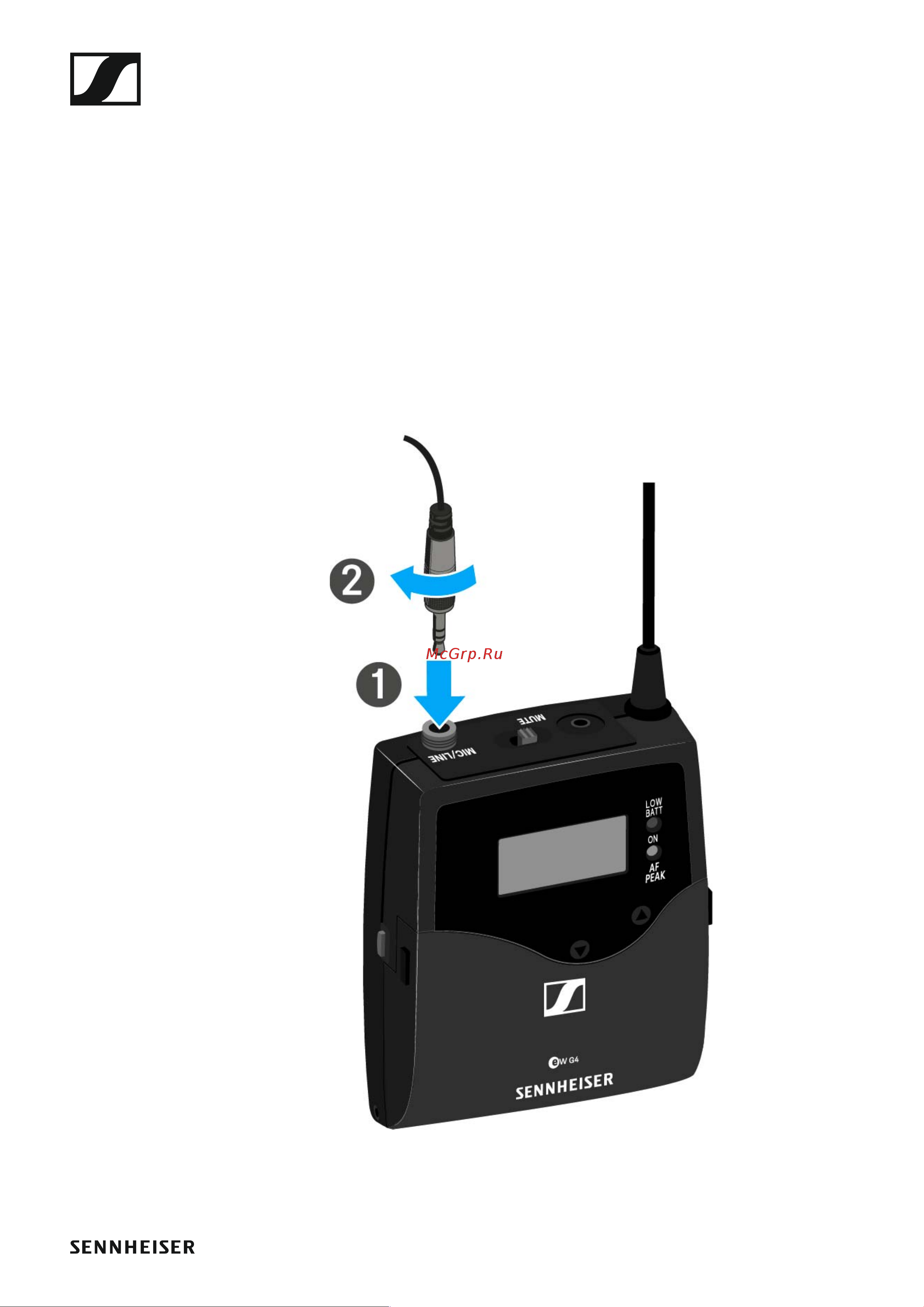 Sennheiser EW 300 G4-BASE SKM-S-AW+ [45/193] Connecting an instrument or line source to the sk 300 g4