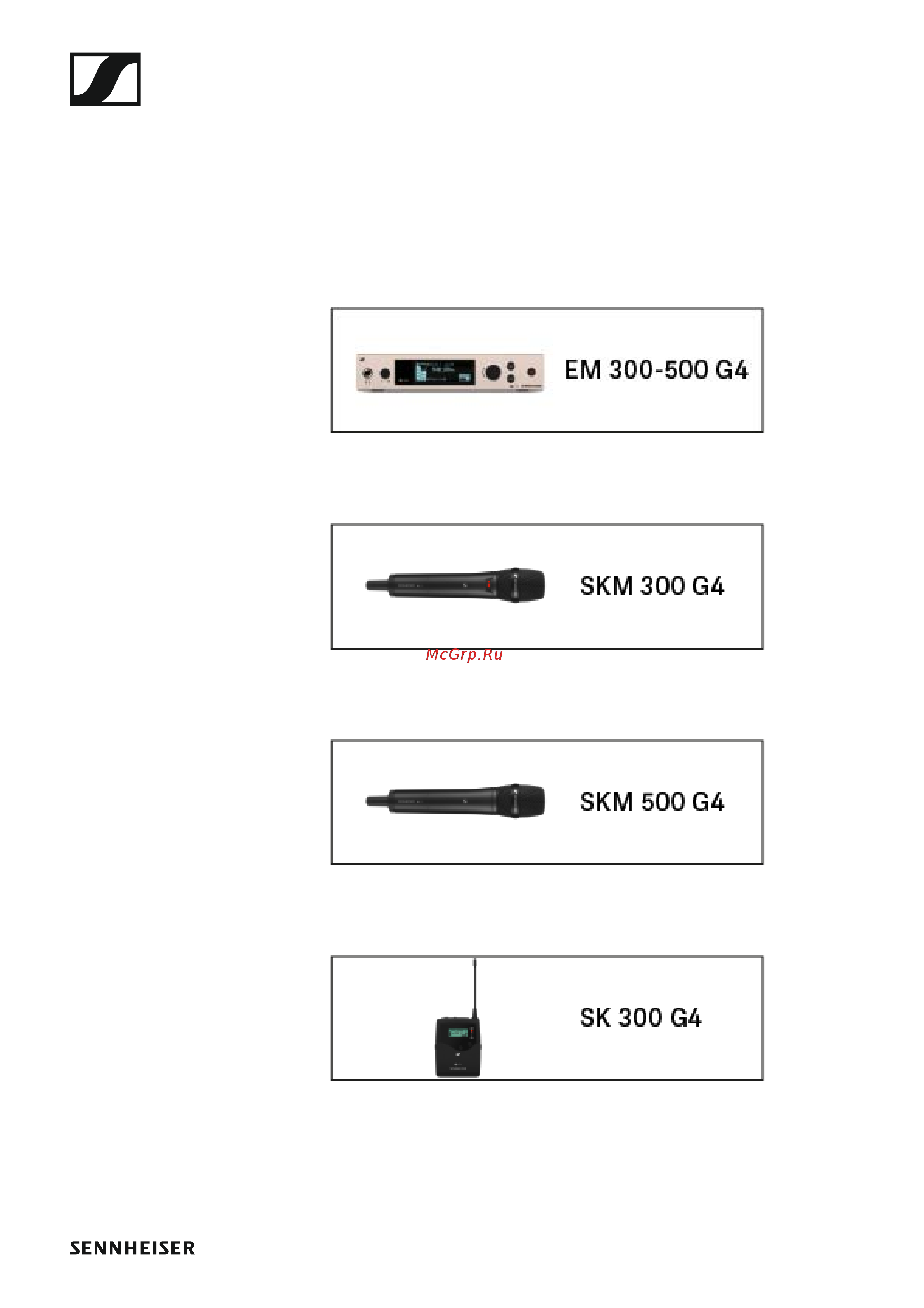 Sennheiser EW 300 G4-BASE SKM-S-AW+ [64/193] Operation