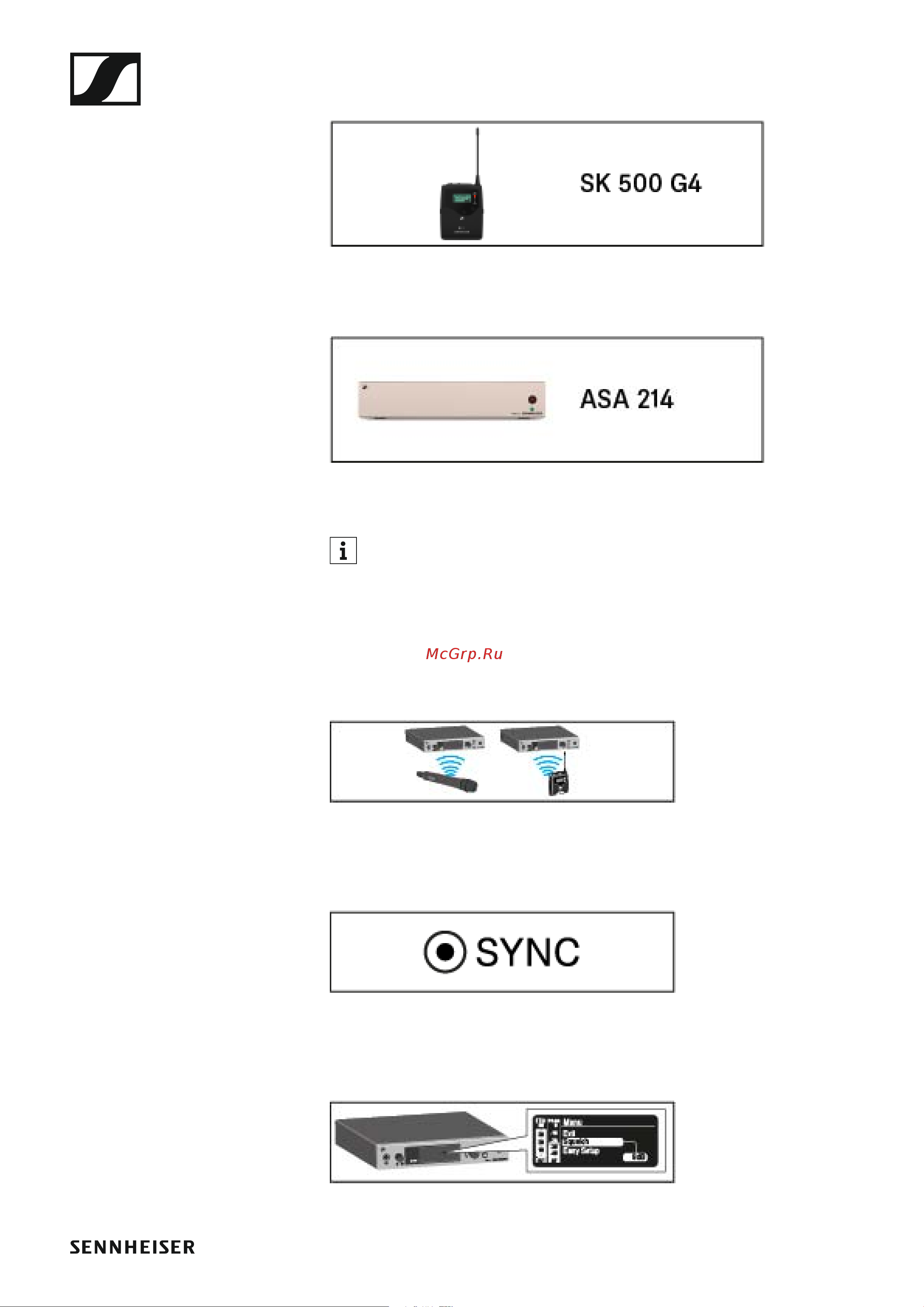 Sennheiser EW 300 G4-BASE SKM-S-AW+ Руководство по эксплуатации онлайн [65/193] 776524