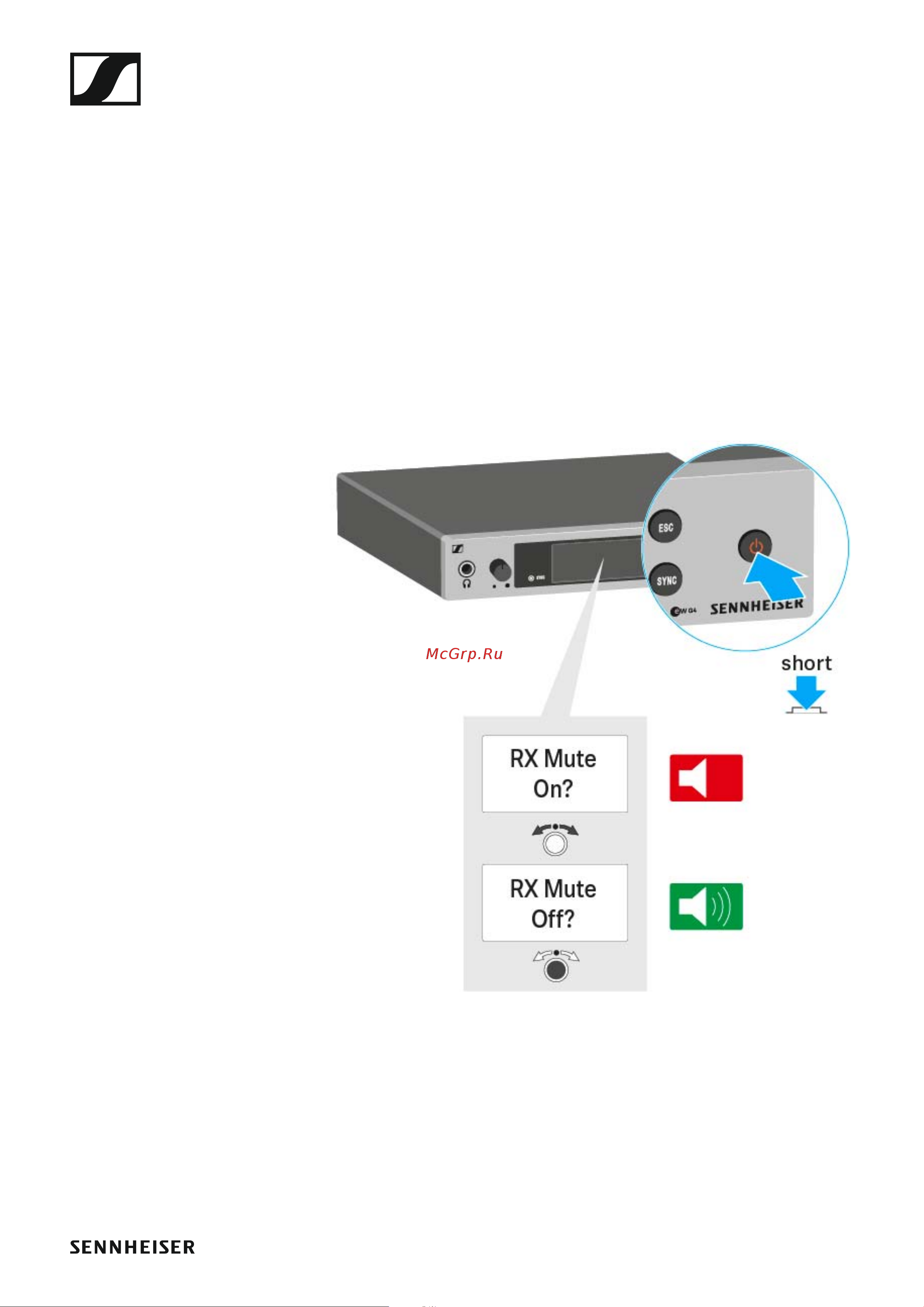 Sennheiser EW 300 G4-BASE SKM-S-AW+ [69/193] Muting the audio output