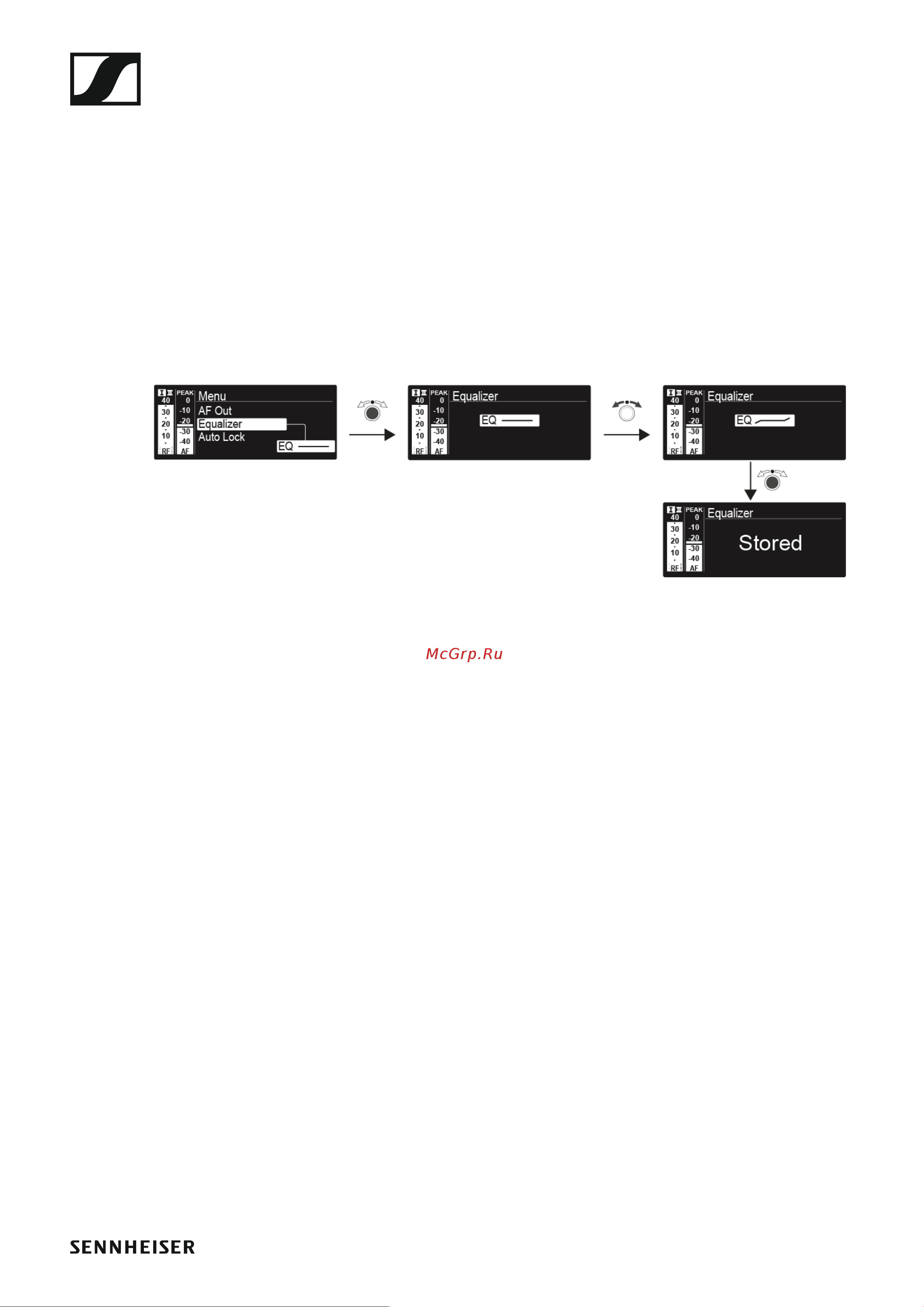 Sennheiser EW 300 G4-BASE SKM-S-AW+ [89/193] Equalizer menu item