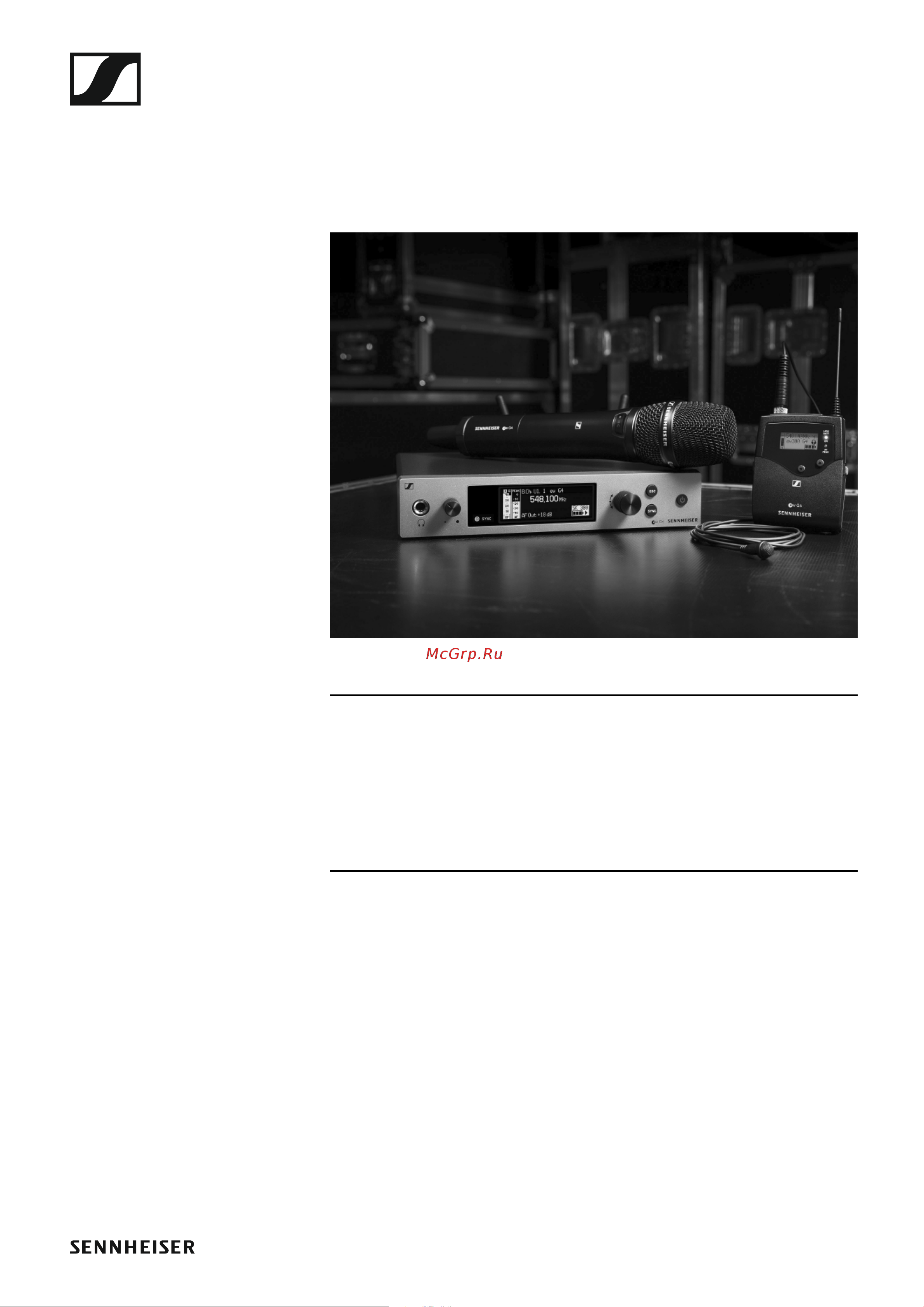 Sennheiser EW 300 G4-BASE SKM-S-AW+ [9/193] Product information