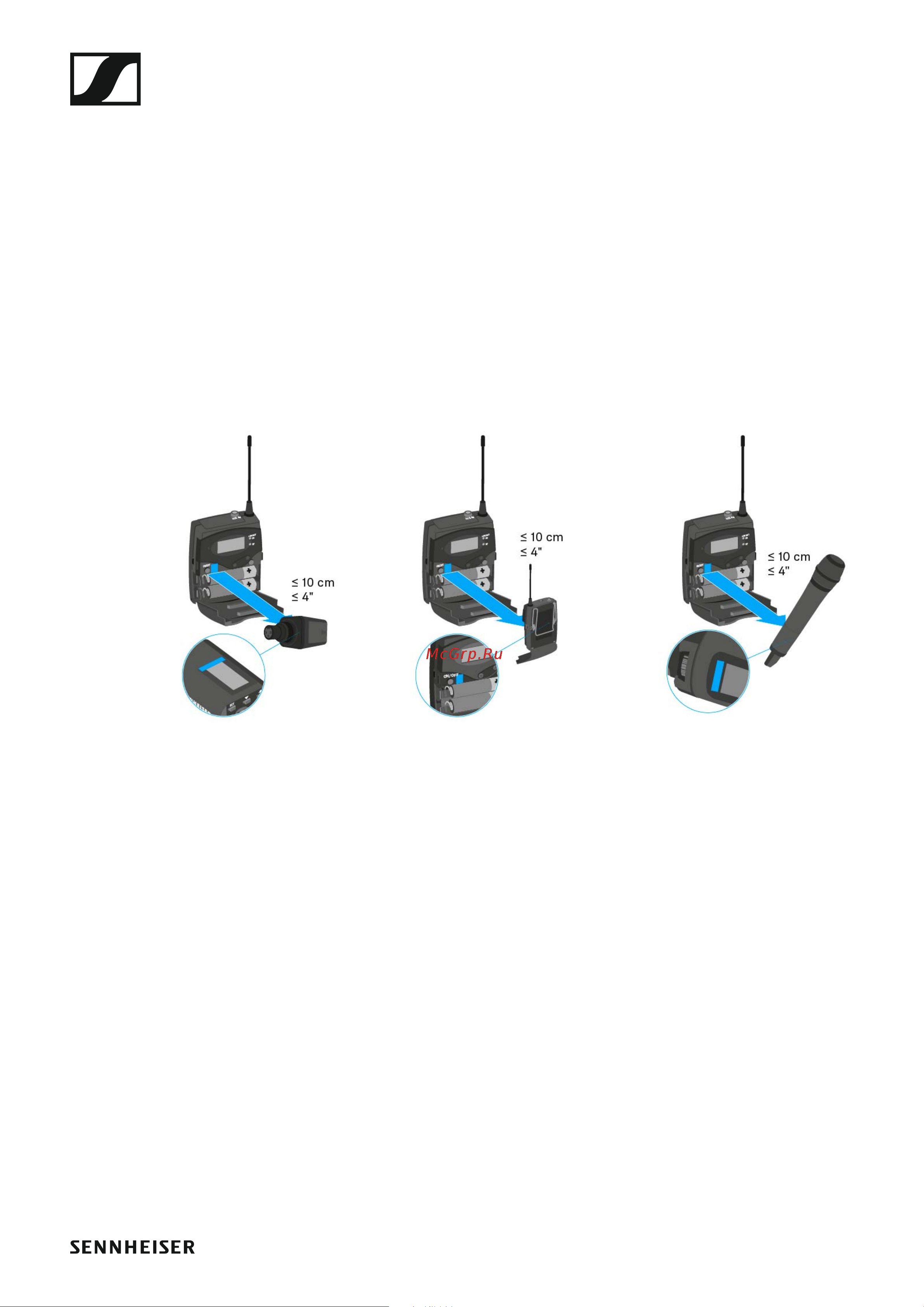Sennheiser EW 122P G4-A [108/128] Synchronizing devices
