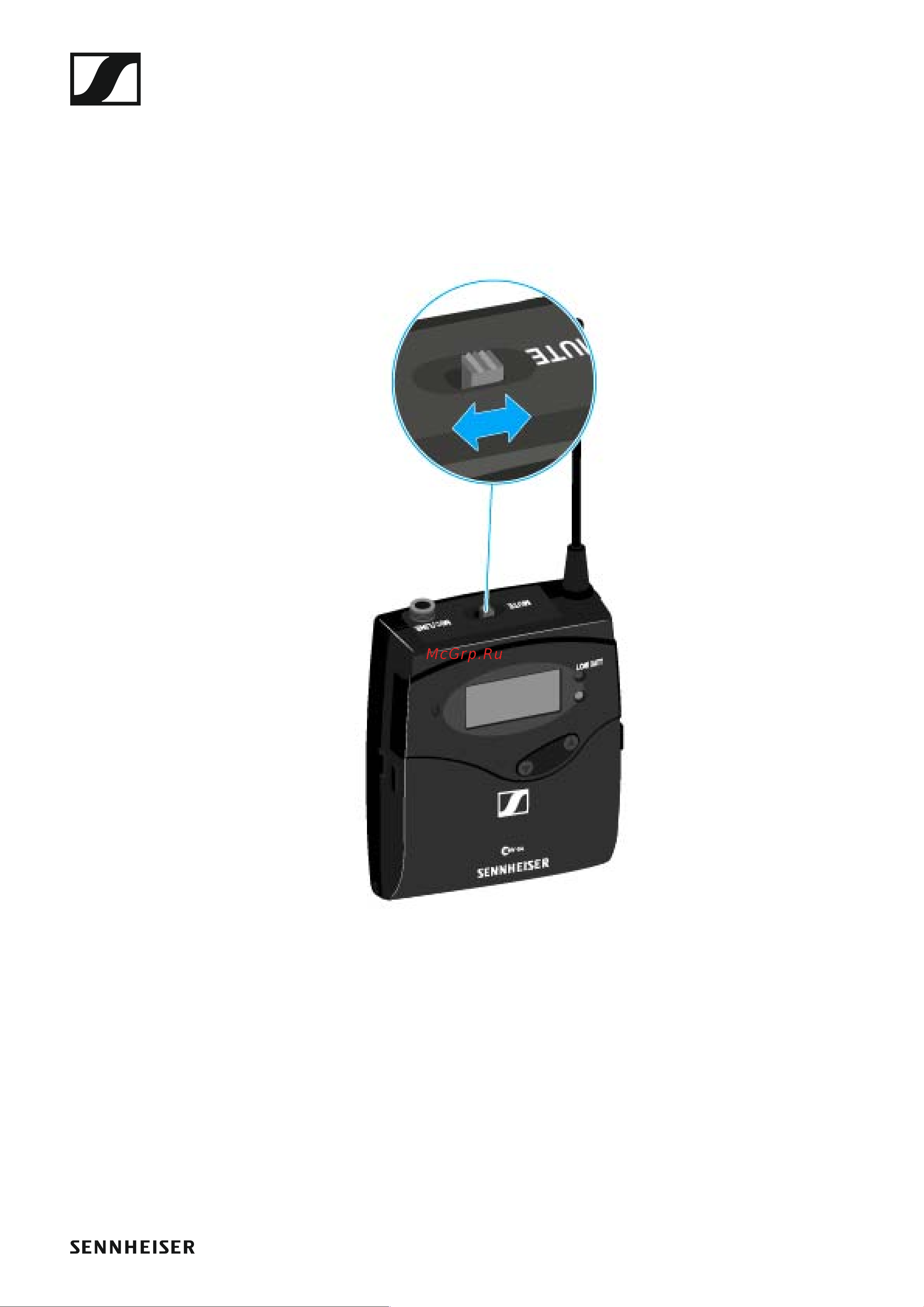 Sennheiser EW 122P G4-A [77/128] Muting the bodypack transmitter af mute