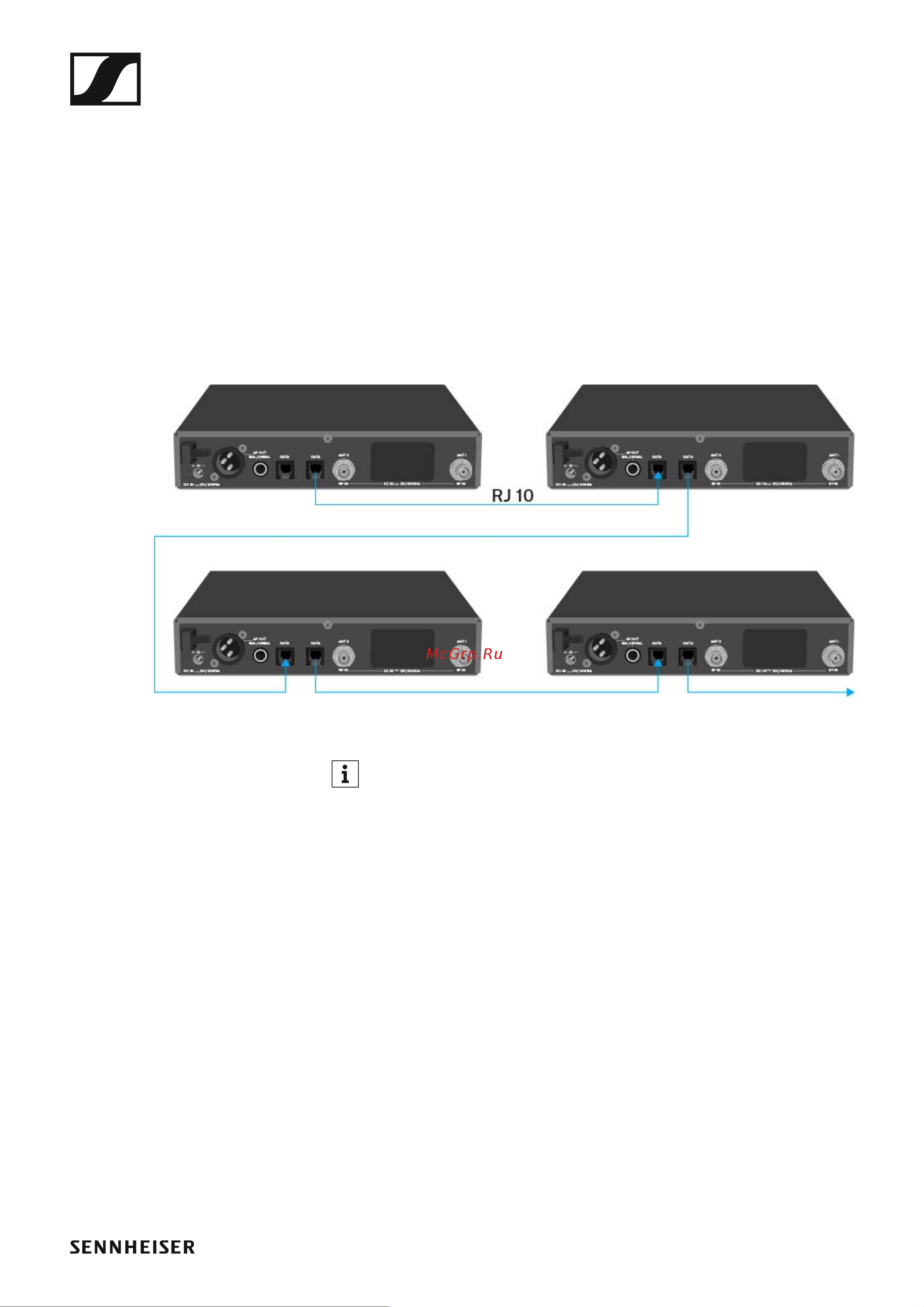 Sennheiser EW 100 G4-ME2-A1 [23/129] Creating a data network