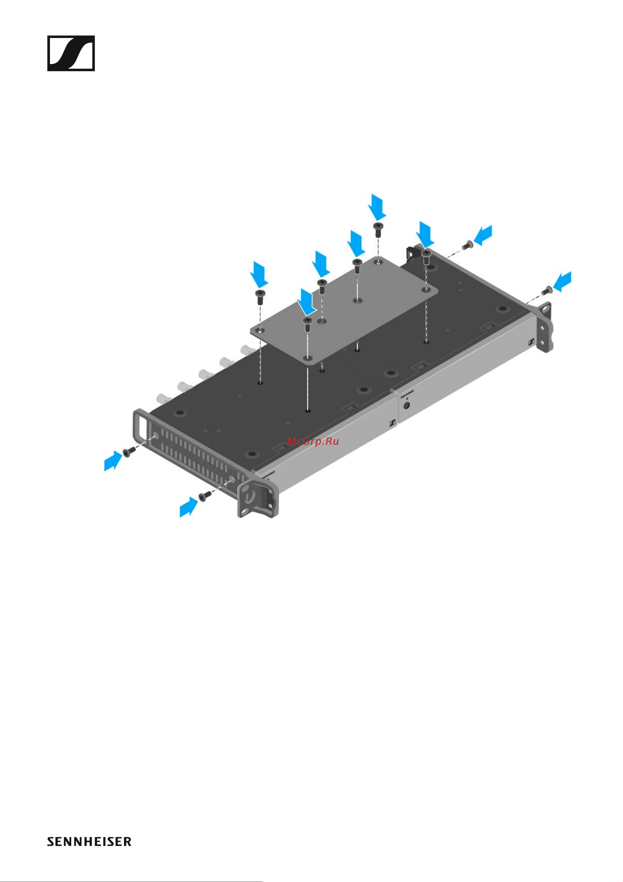 Sennheiser EW 100 G4-ME2-A1 [49/129] Mounting two antenna splitters side by side in a rack