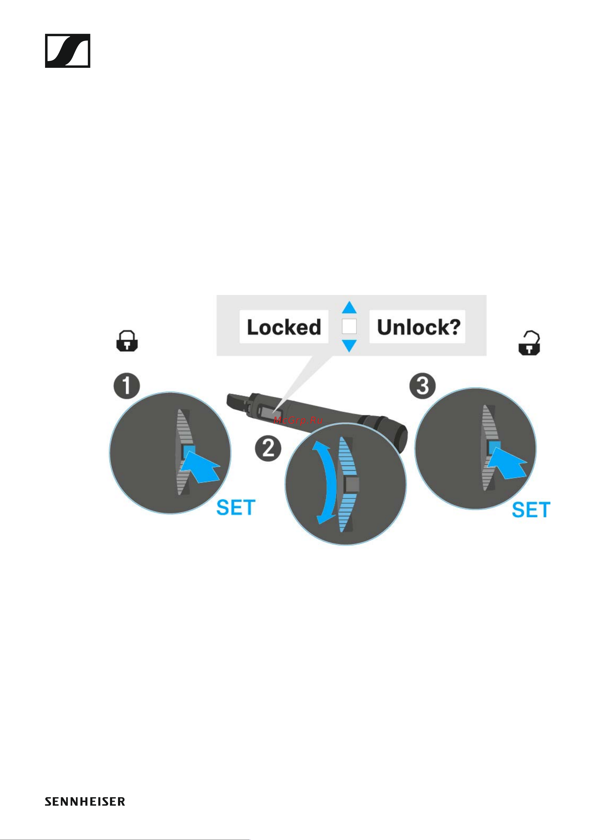 Sennheiser EW 100 G4-ME2-A1 [82/129] Lock off function