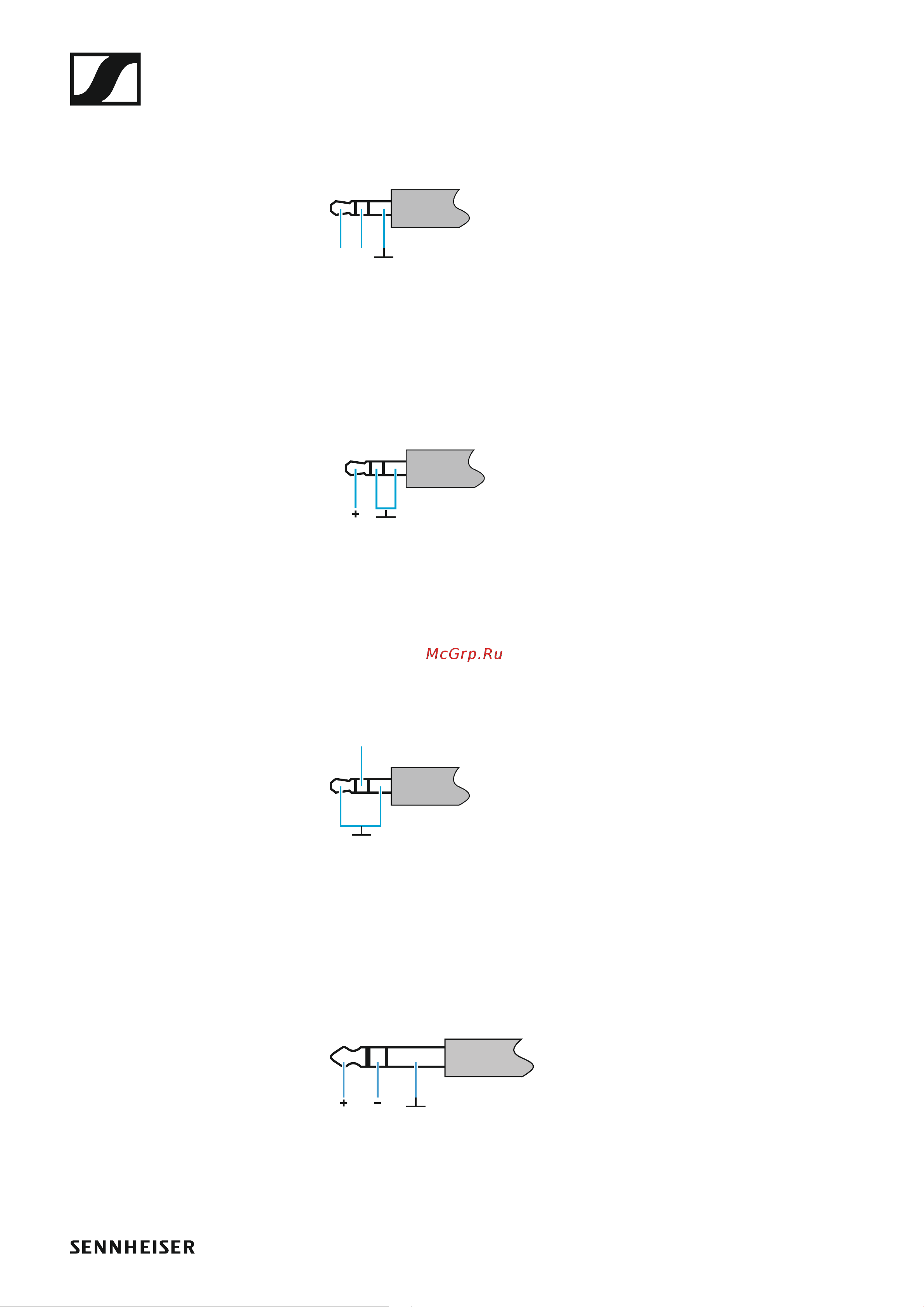 Sennheiser EW 100 ENG G4-A1 [124/128] Pin assignment