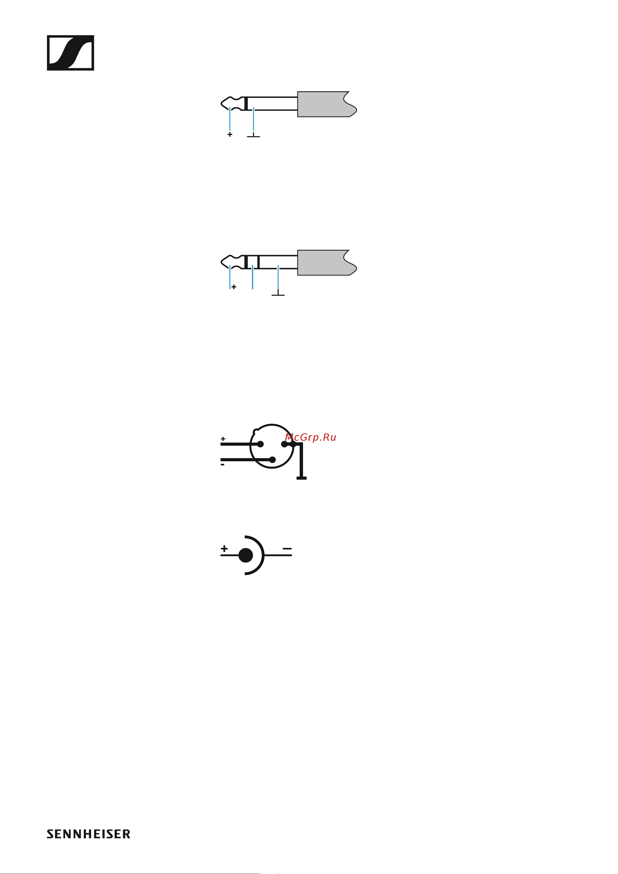 Sennheiser EW 100 ENG G4-A1 [125/128] Mm mono jack plug unbalanced